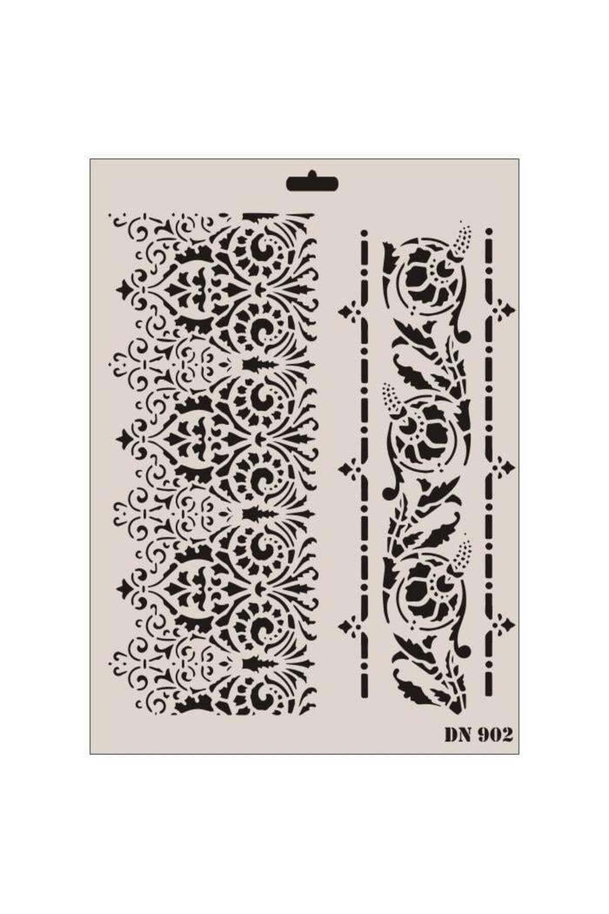 Modafiks Rich Dantel Seri DN-902 Stencil 35x25 cm