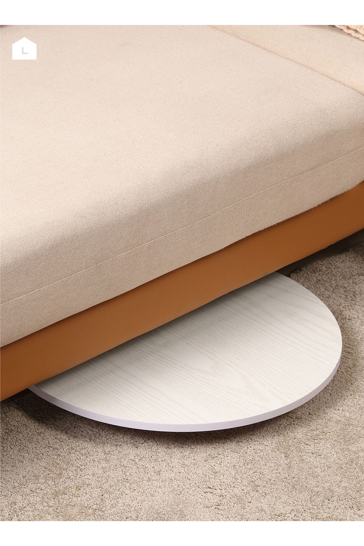 Lawazim-Round Foldable Table 50CM – Adjustable Height 27–36CM Small Portable Space-Saving Desk 7