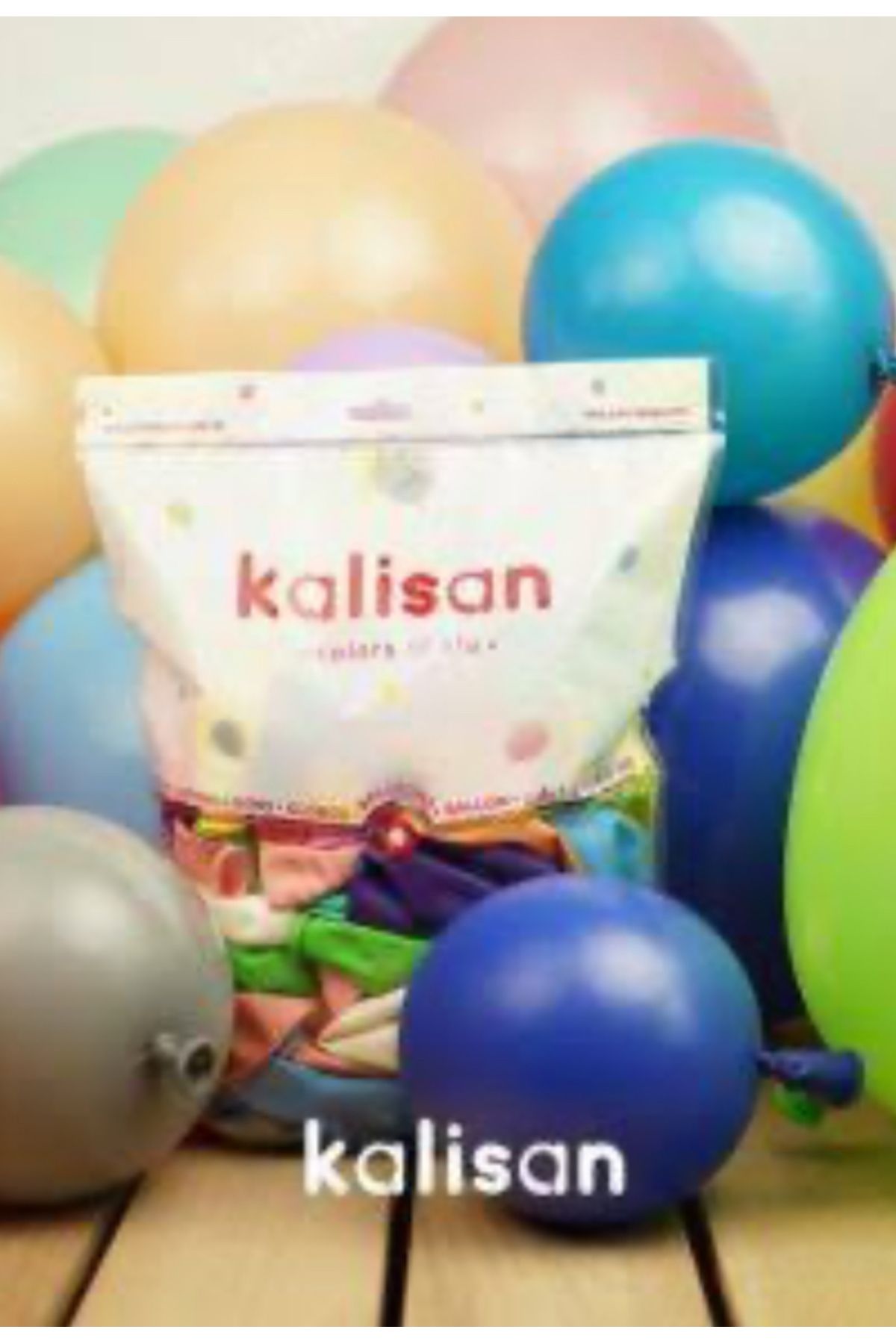 Çemrek Süs Parti Kalisan Karışık Pastel Balon 100 lü Paket 12 inç