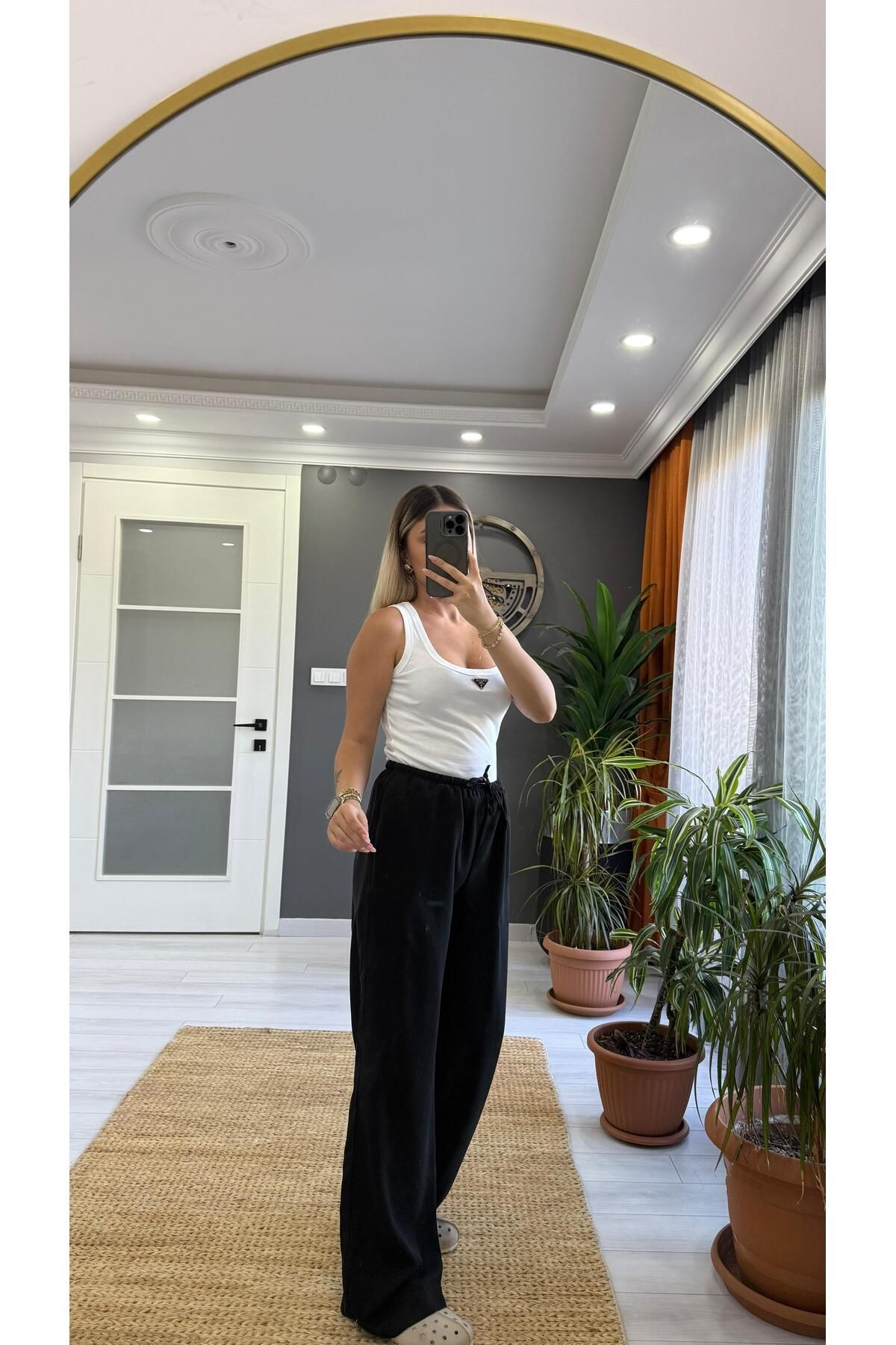 SEVİNÇ GÜNGÖR nefes alan pantalon siyah