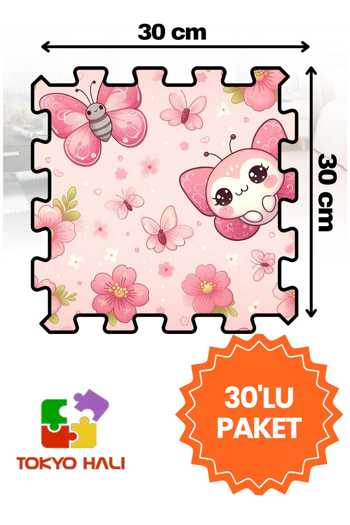 Tokyo Halı Puzzle Halı, Kendi Tasarımını Oluştur, Yapboz Halı, Peluş Halı