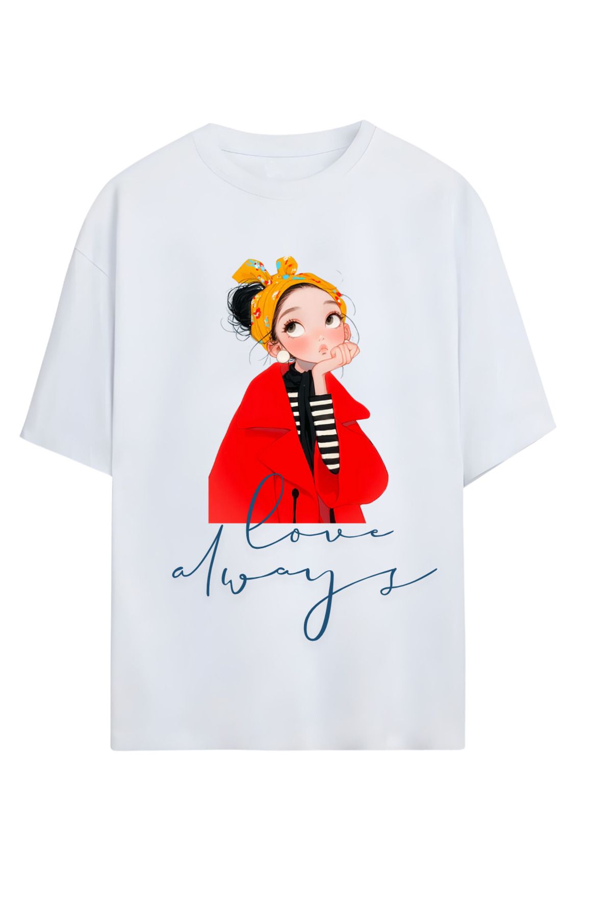 MAGORS GraffTee Unisex %100 Organik Pamuk Bisiklet Yaka Illustrasyon Baskılı Özel Tasarım T-shirt