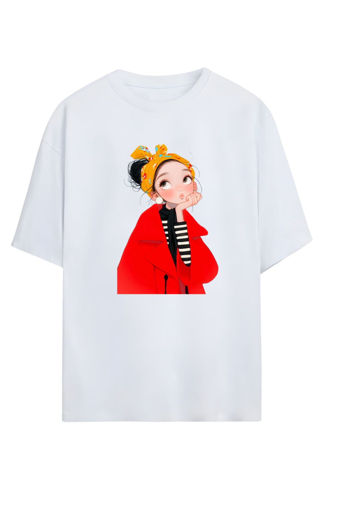 MAGORS GraffTee Unisex %100 Organik Pamuk Bisiklet Yaka Illustrasyon Baskılı Özel Tasarım T-shirt
