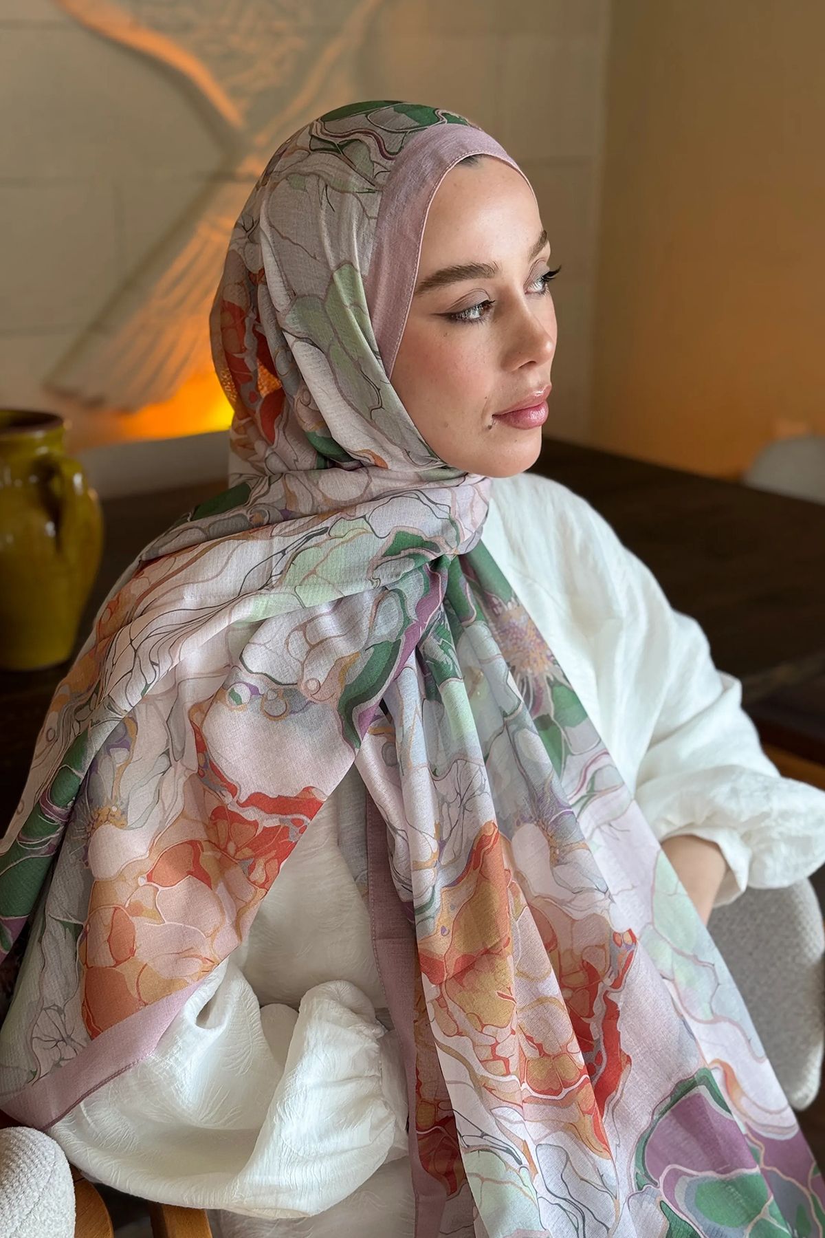 Tesettür Diyarı Alice Desen Lina Şal