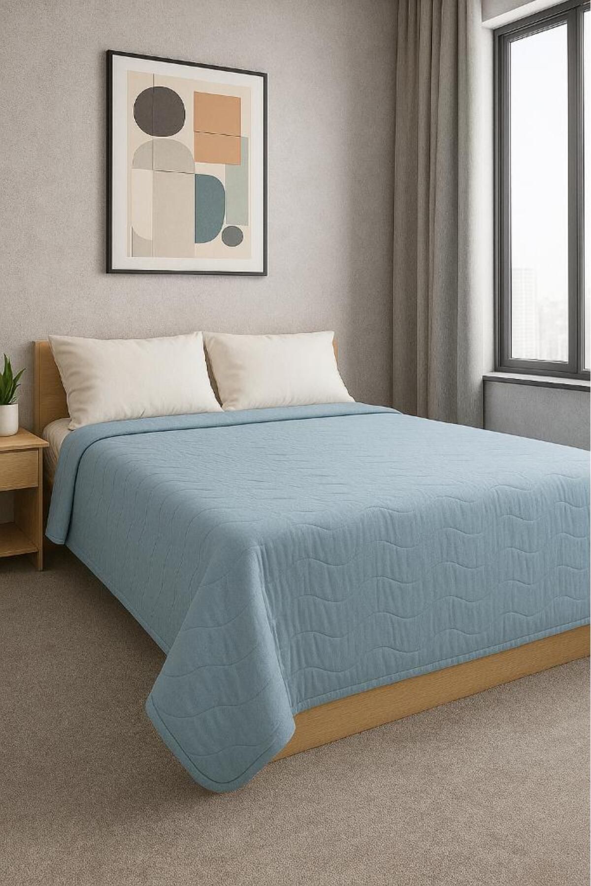 Miabella Home Çift kişilik Yazlık Pike, Kapitone Çift Kişilik Yatak Örtüsü, Kapitone Pike, Çift Kişilik Yatak Örtü