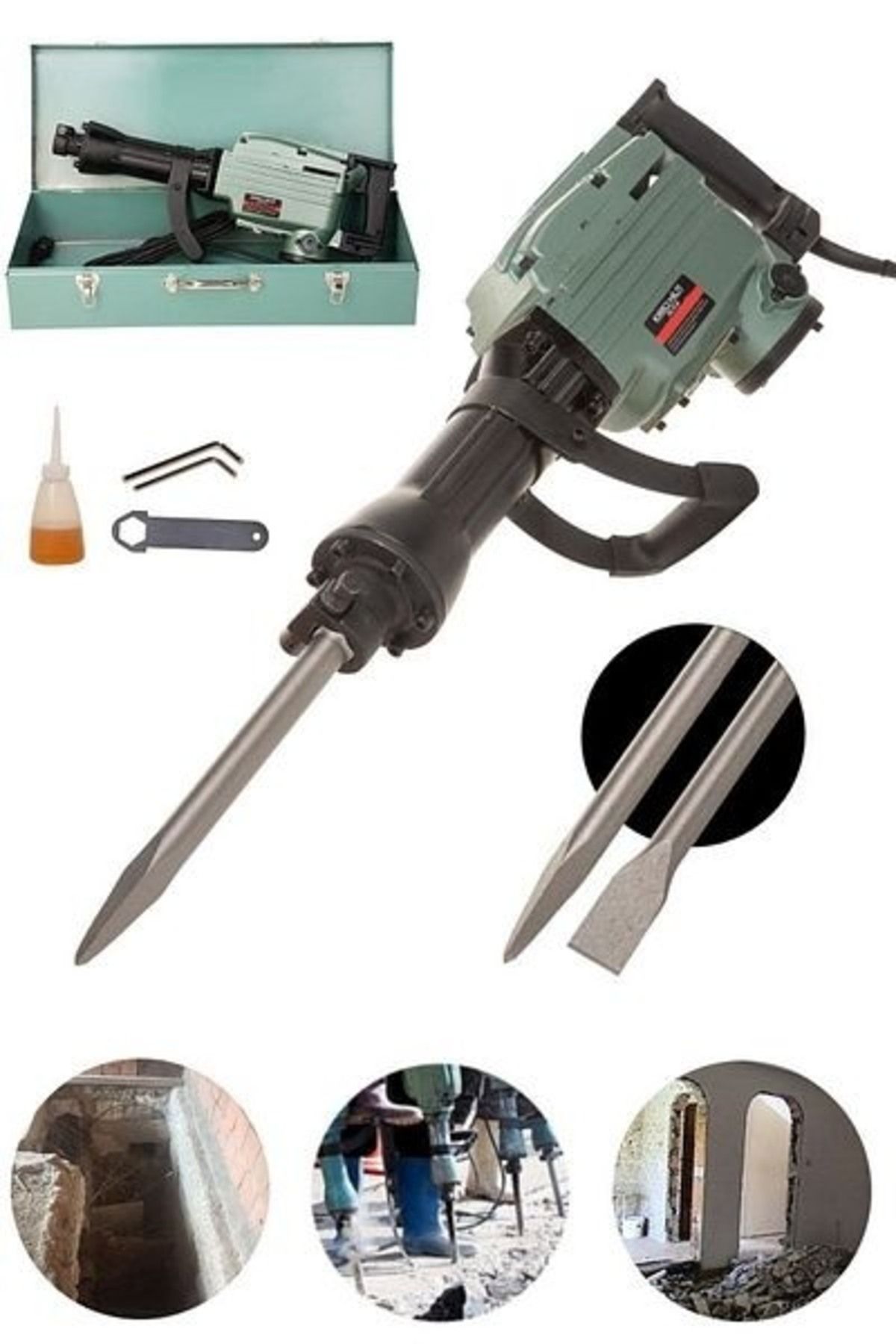 adden MURCELL ADN0360 1240W 16Kg Elektrikli Kırıcı Hilti SDS Girişli 1300RPM 1400BPM