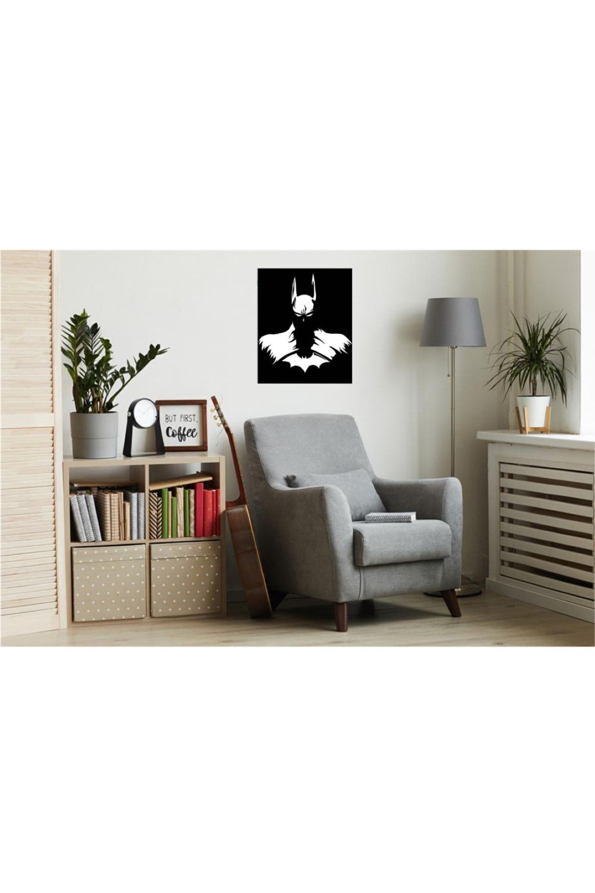 Elioure Şehir Temalı MDF Duvar Dekorasyonu, 35x25 cm, Siyah, Lazer Kesim, Şık Tasarım
