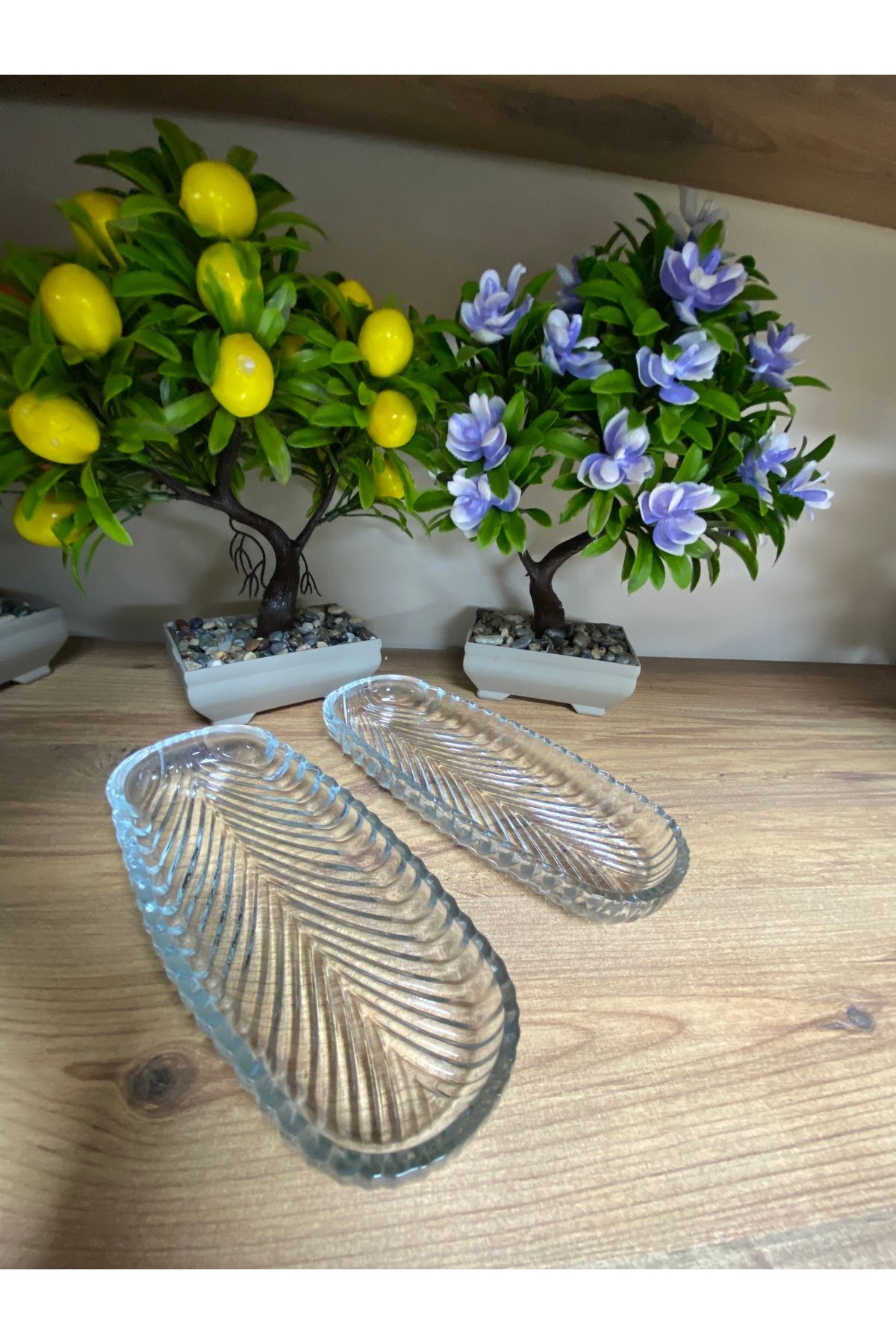 GLASS ELMAS 6LI KAYIK ŞEKERLİK KAHVALTILIK TABAK