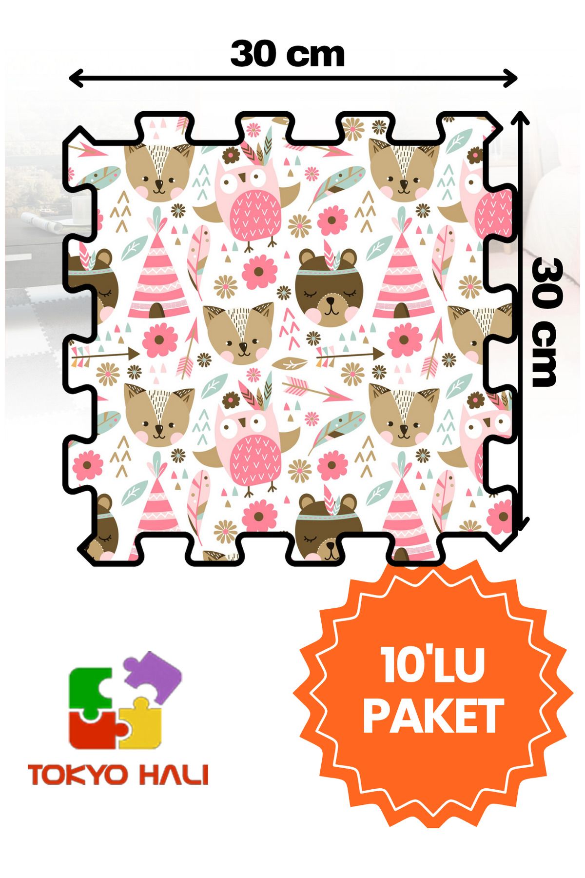 Tokyo Halı Puzzle Halı, Kendi Tasarımını Oluştur, Yapboz Halı, Peluş Halı