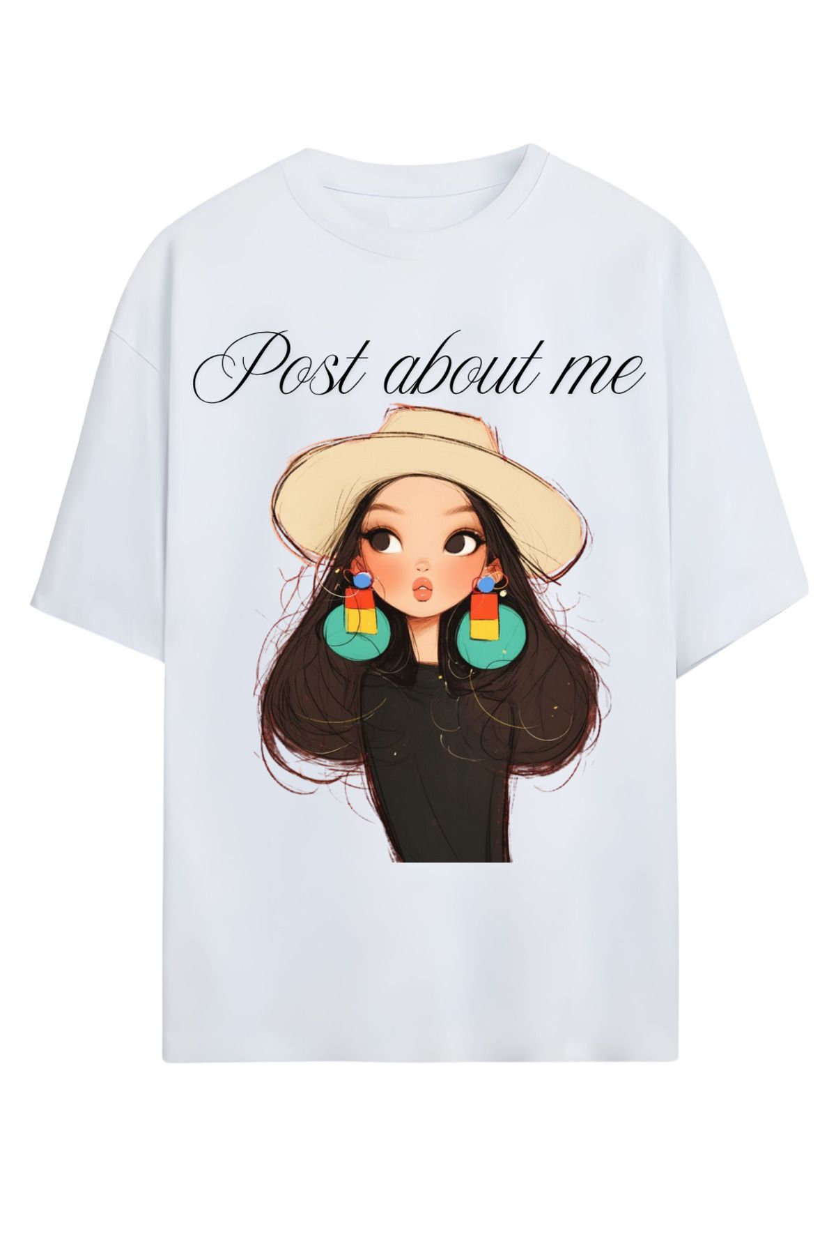 MAGORS GraffTee Unisex %100 Organik Pamuk Bisiklet Yaka Illustrasyon Baskılı Özel Tasarım T-shirt