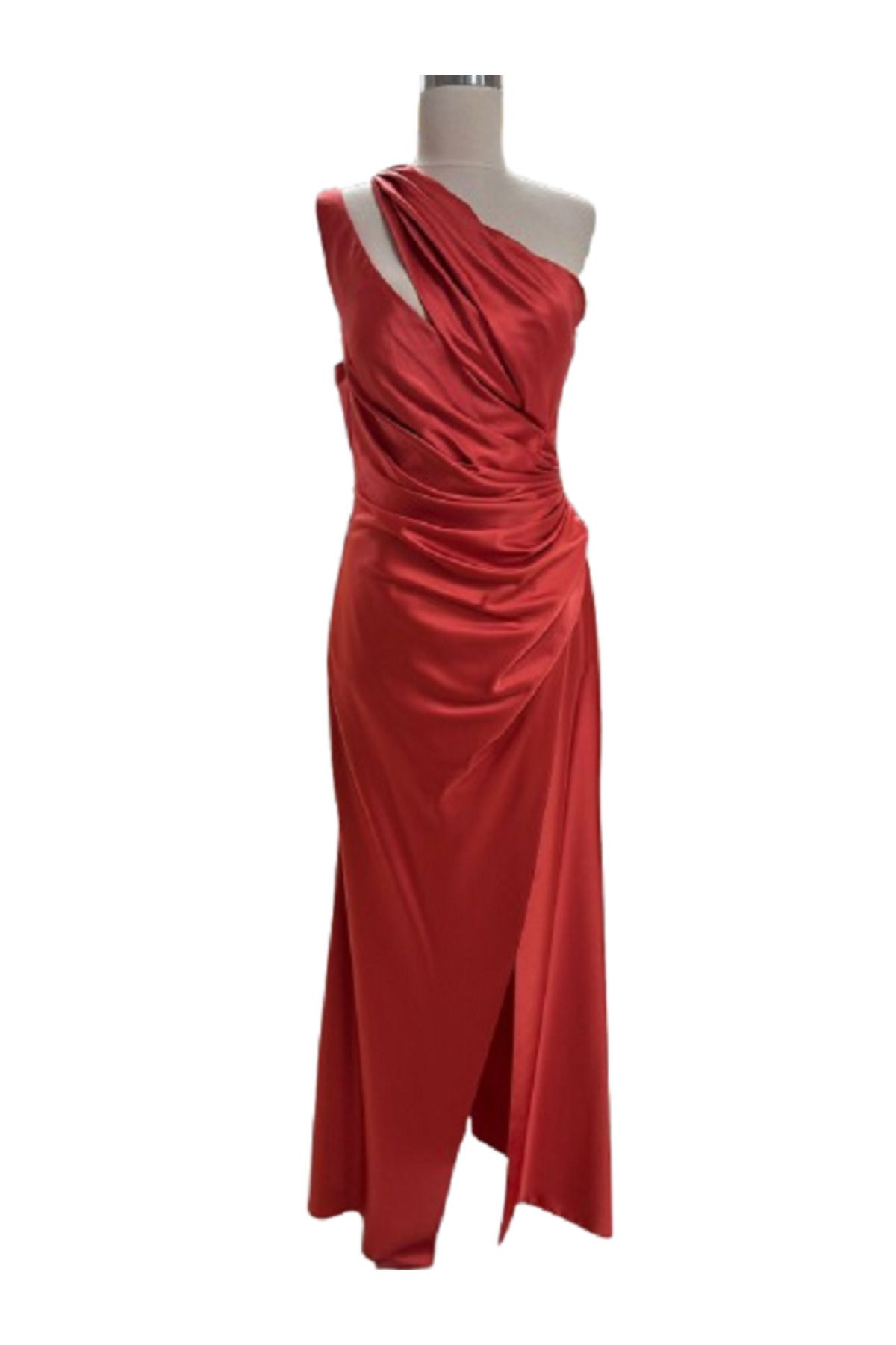BALCI saten maxi boy abiye elbise 56654