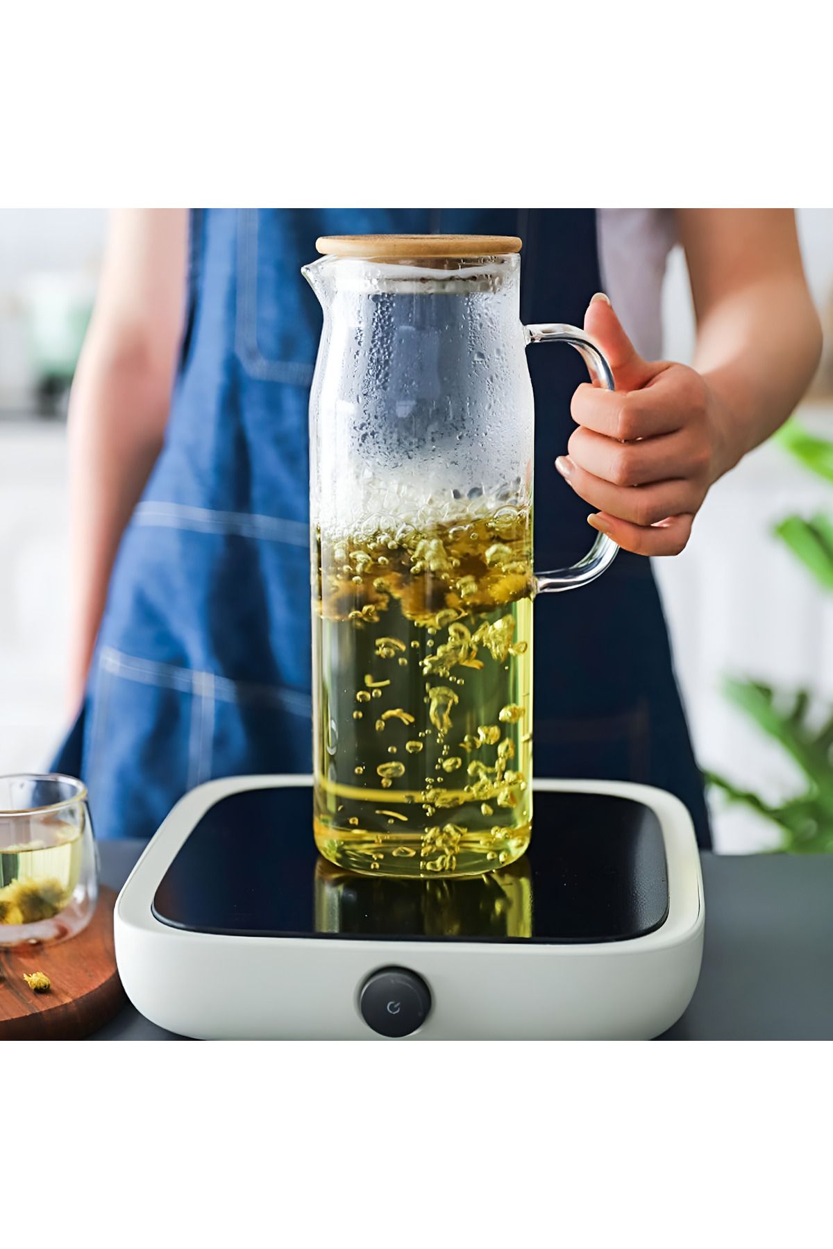 Köken-2 Carafes 1.4L Borosilicate Glass, Pitcher With Airtight Lid Bamboo, 26x8.5 Cm, -20°C To 150°C 8