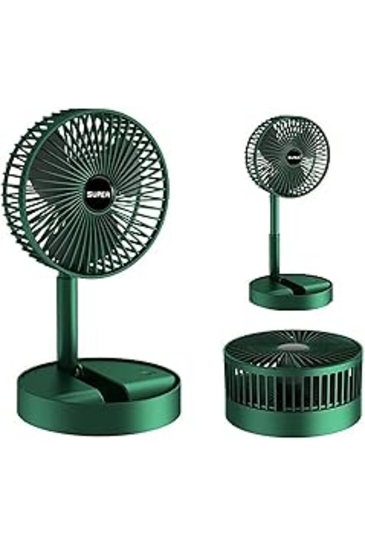 Qedii Robeve Masaüstü Vantilatör Şarjlı Vantilatör Yükselebilen Fan Soğutucu Fan Klima Serinletici 3 Kade
