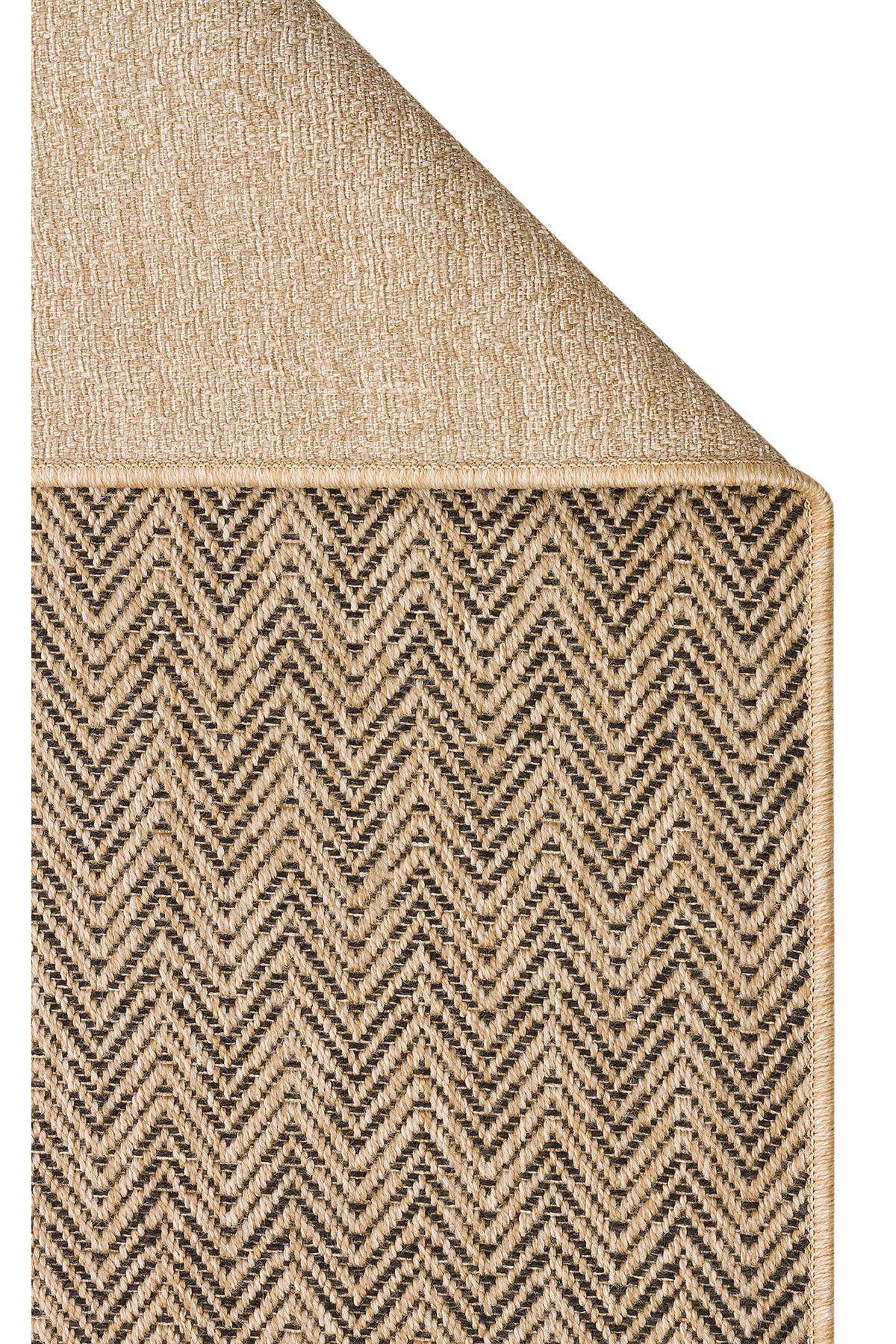 akbel halı & yatak exclusive home design Ventura VNT 02 Siyah - Hav Vermez Sisal Görünümlü Halı