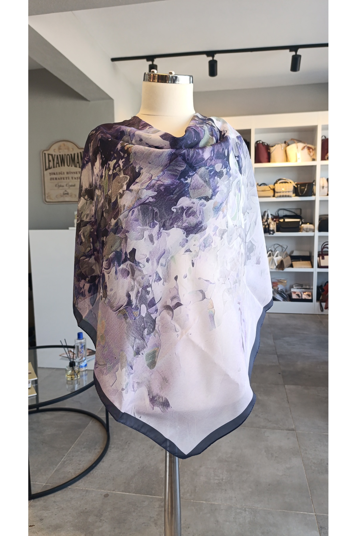 SCARF KETEN KARIŞIMLI PAMUKLU EŞARP