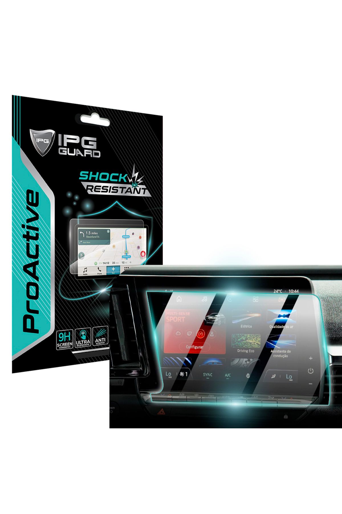 Ipg Renault 2024-2025 Megane E-TECH EV60 9" Navigasyon 9H Nano IPG ProActive Ekran Koruma