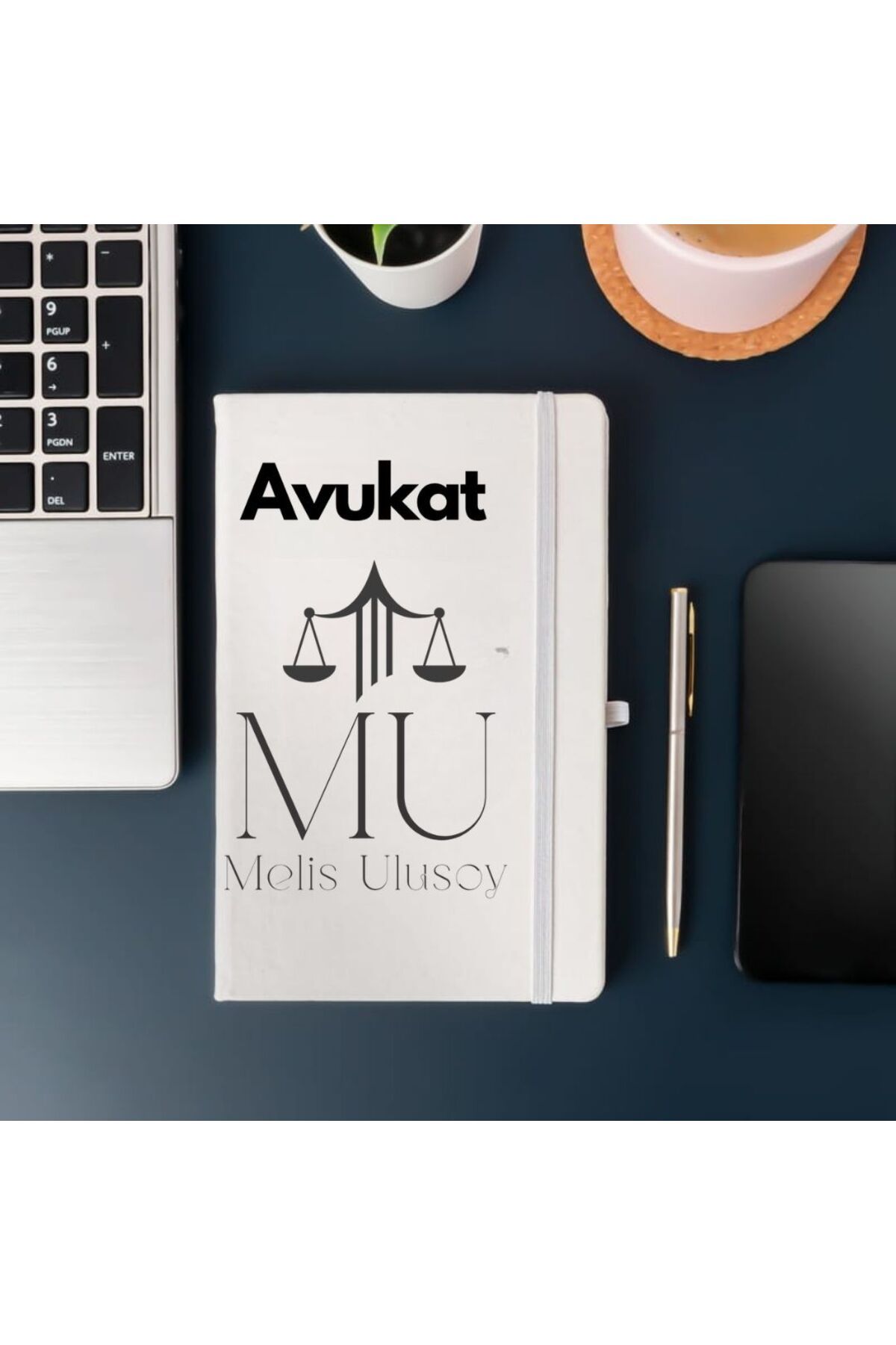 Çılgıntrend Avukatlara Özel İsim Yazılı Tasarımlı Defter