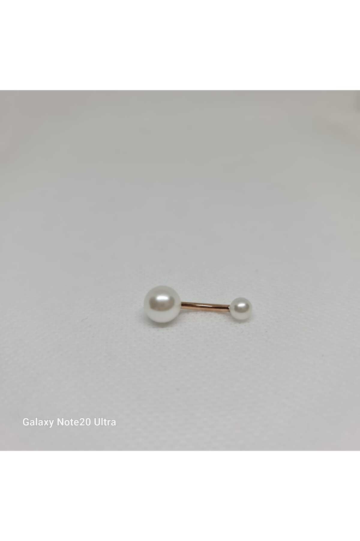 Store 316L İnci Temalı Paslanmaz Çelik Göbek Piercing