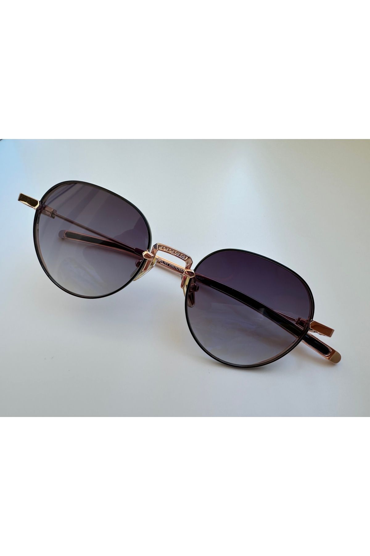 shop Rose Gold Saplı Yuvarlak Güneş Gözlüğü – Metal Gövde | Unisex