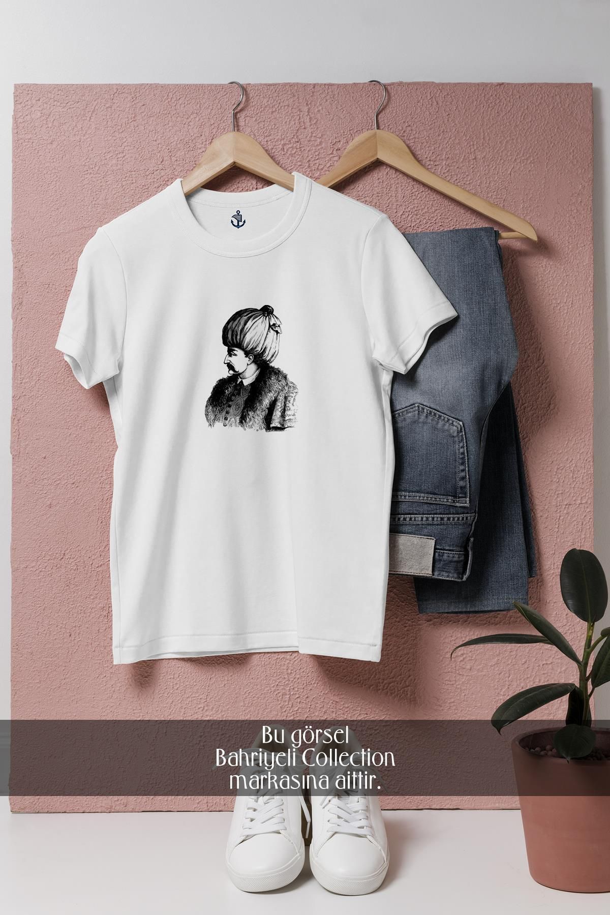 Bahriyeli Collection Oversize Ottoman Empire Sultan Ottoman Tasarımlı Unisex T-Shirt