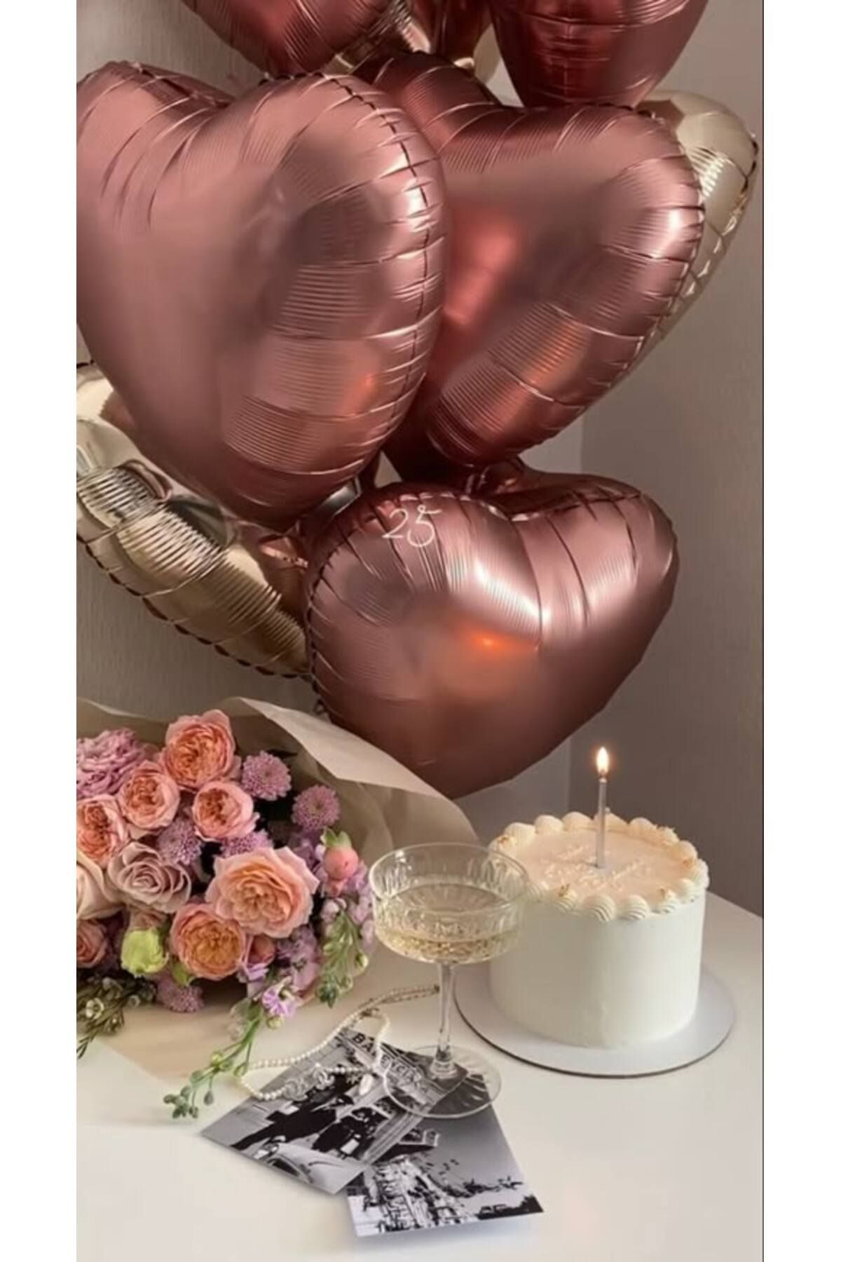 ZENVİVA KALP FOLYO BALON KARAMEL 18 INC