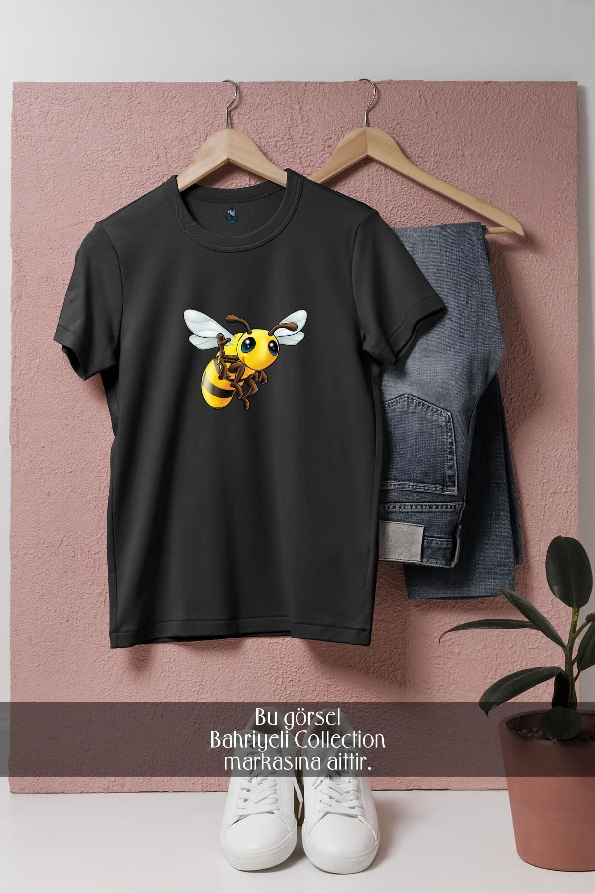 Bahriyeli Collection Oversize Bal Arısı Tasarımlı Unisex T-Shirt
