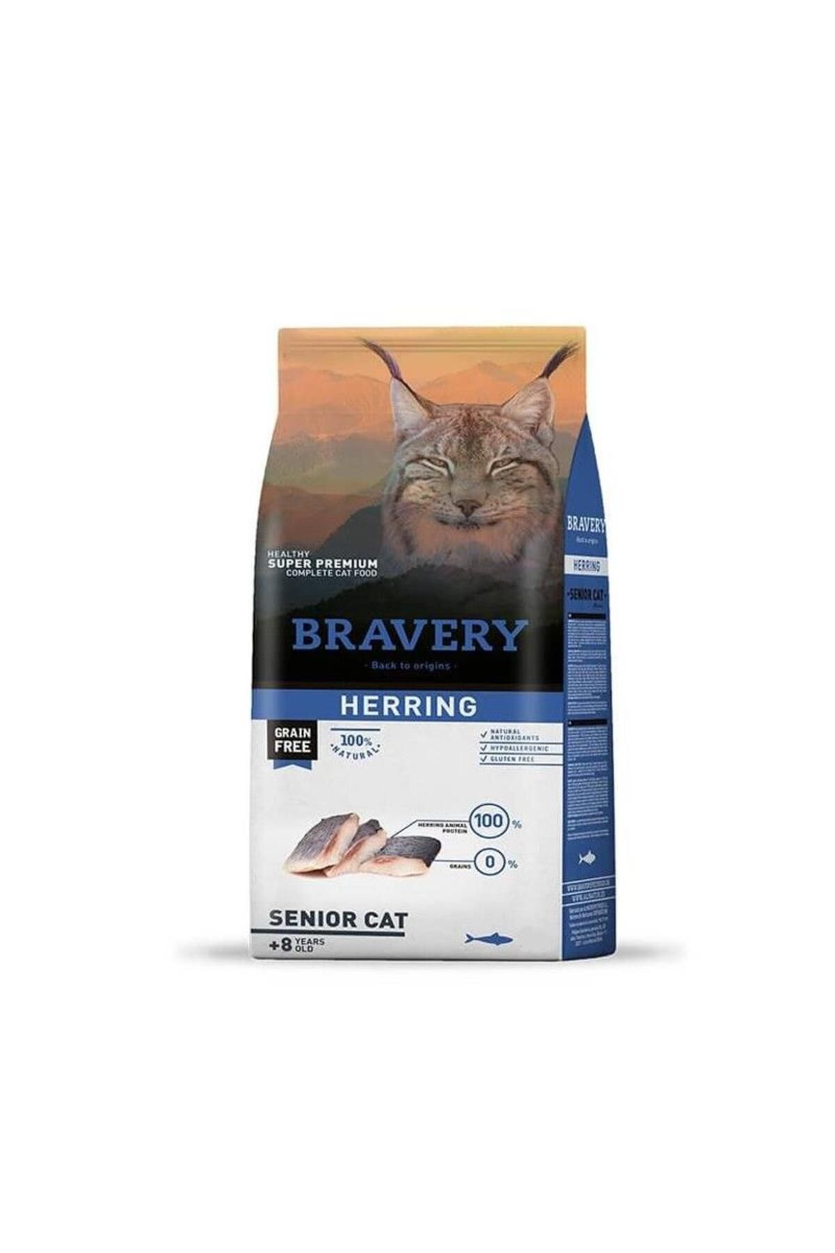 Bravery Tahılsız Ringa Balıklı Yaşlı Kedi Maması 2 Kg