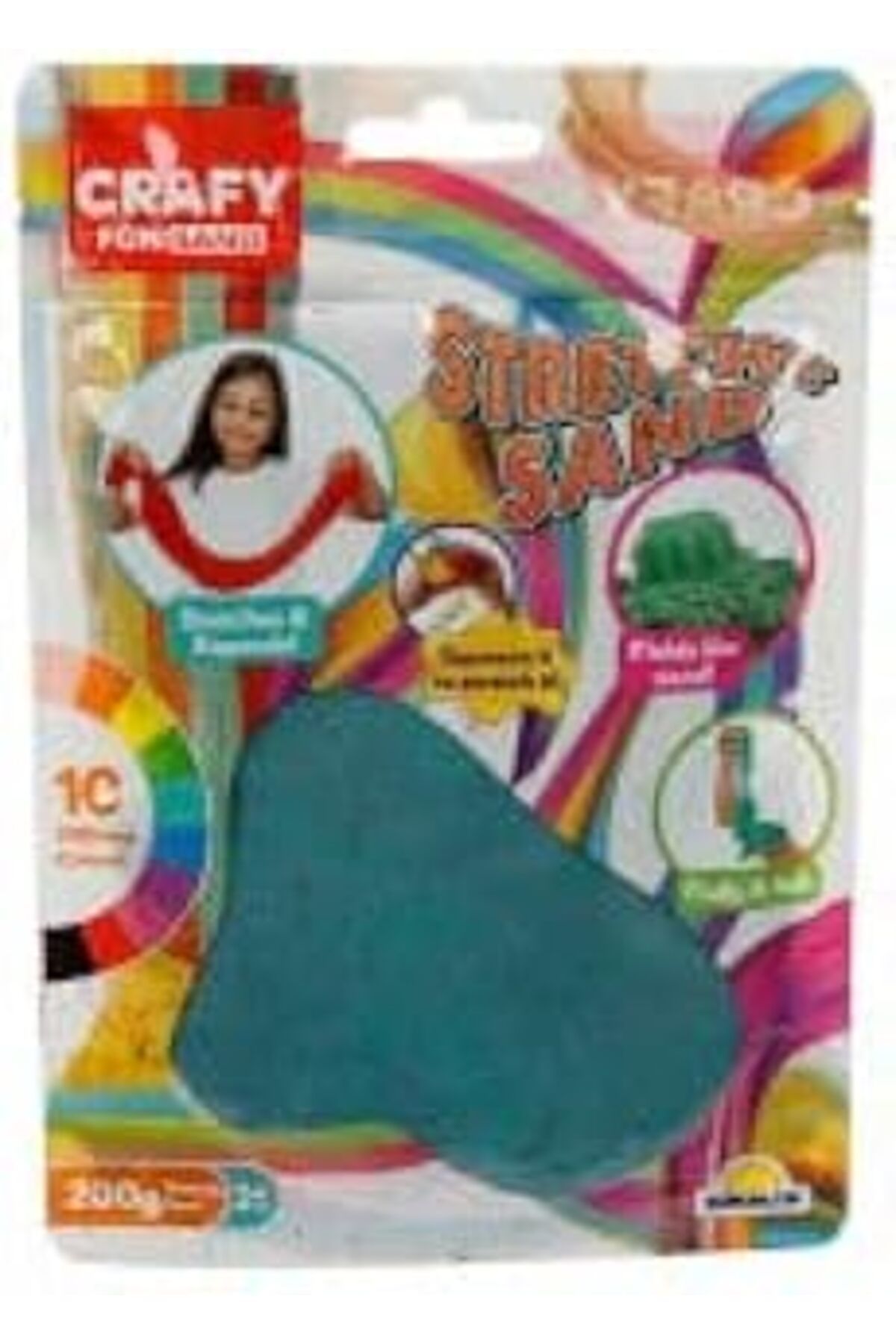 Pazarcan Crafy Streç Oyun Kumu Turkuaz 200 G