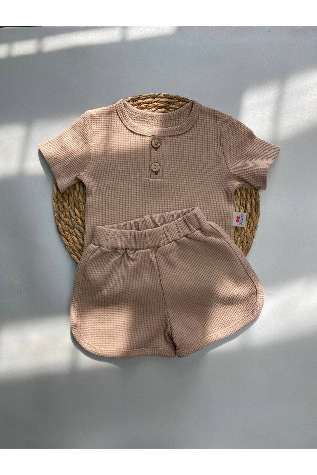 greenmoss Gofre Kumaş Bebek Takım