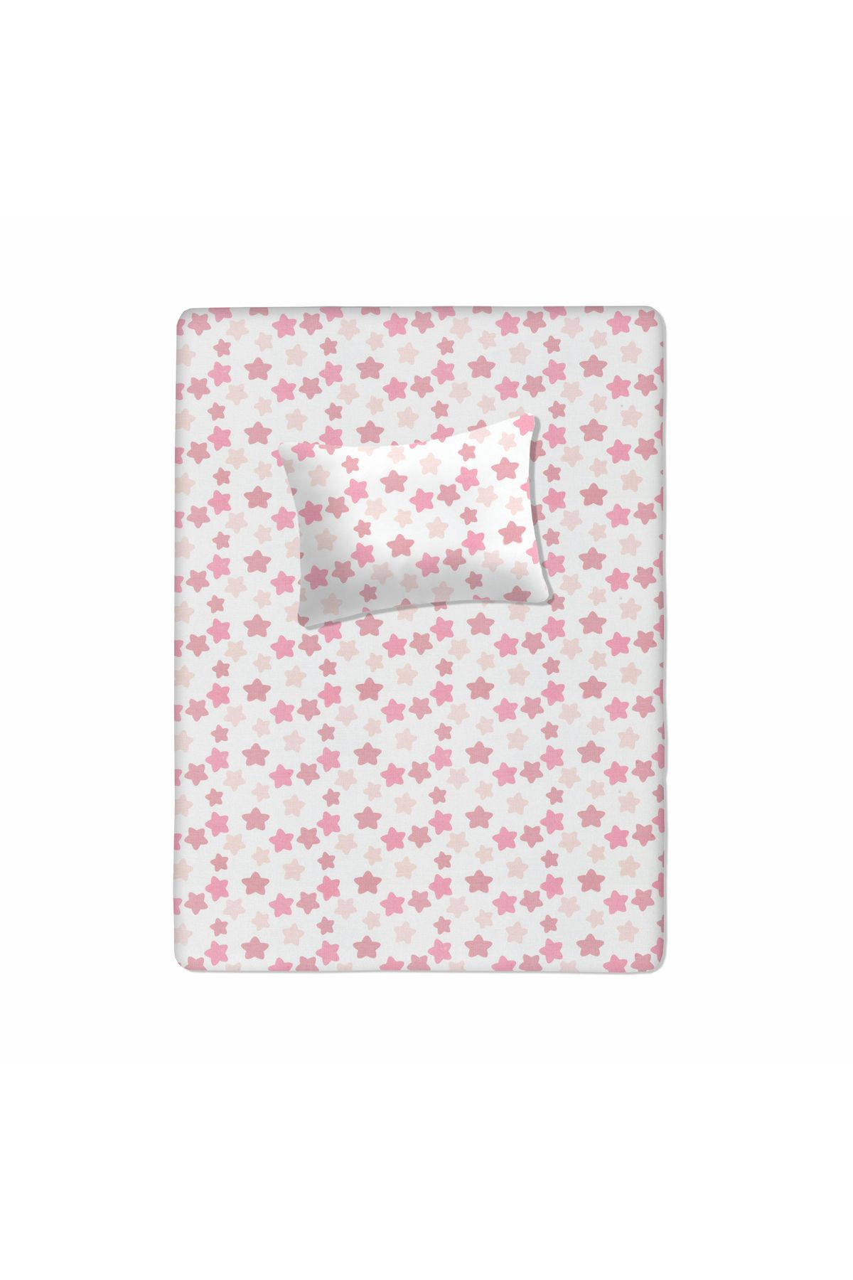 Lief Home %100 Pamuklu Bebek Lastikli Çarşaf 70x130+20 | Bebek Yastık Kılıfı 35x45