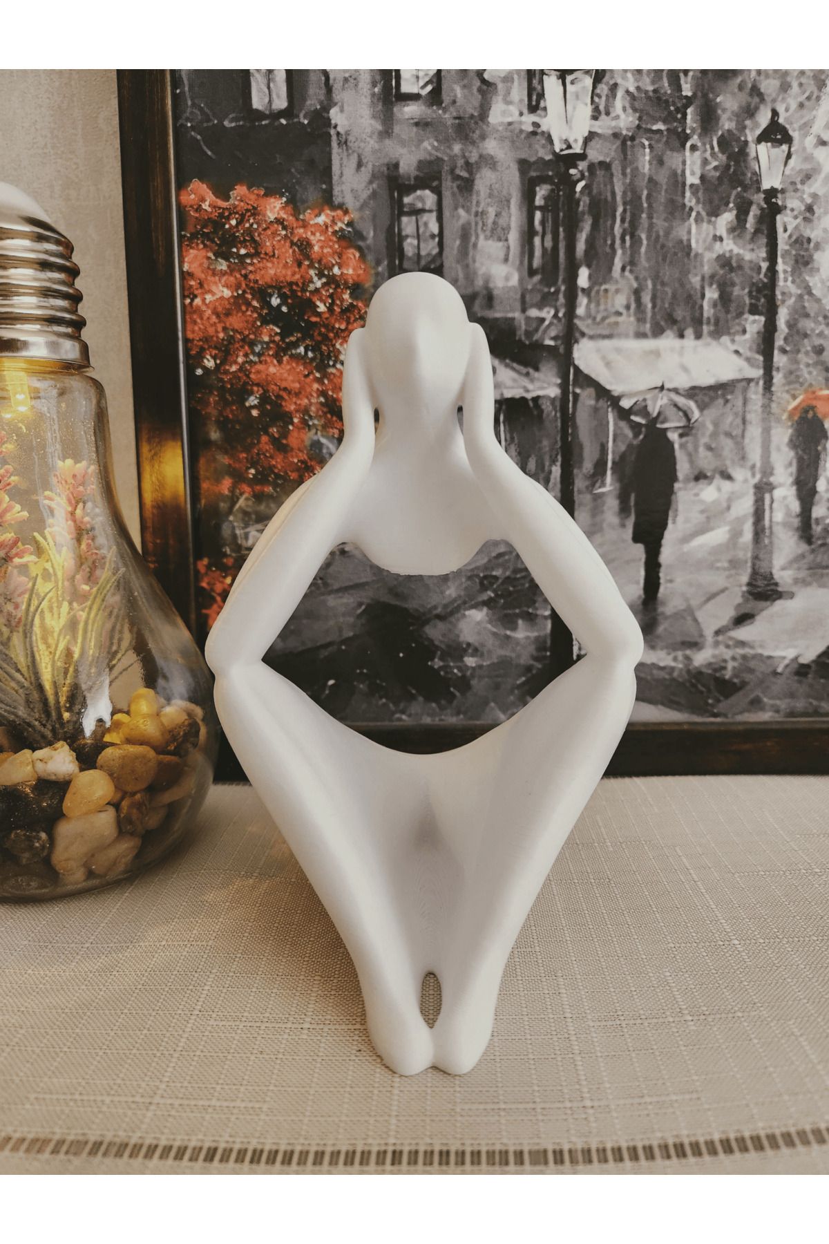 Elioure Modern 3D İskandinav tarzı dekor biblo heykel, şık ve zarif tasarım