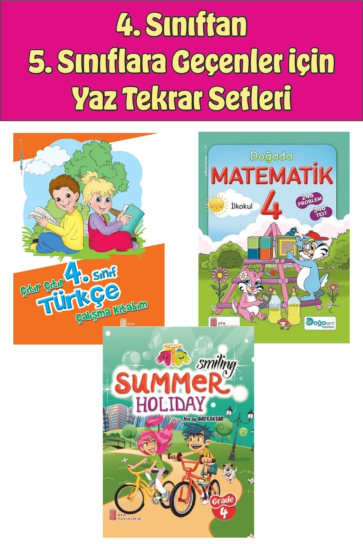 Ata Yayıncılık 4.Sınıftan 5.Sınıfa Geçenler İçin Yaz Tekrar Setleri 2