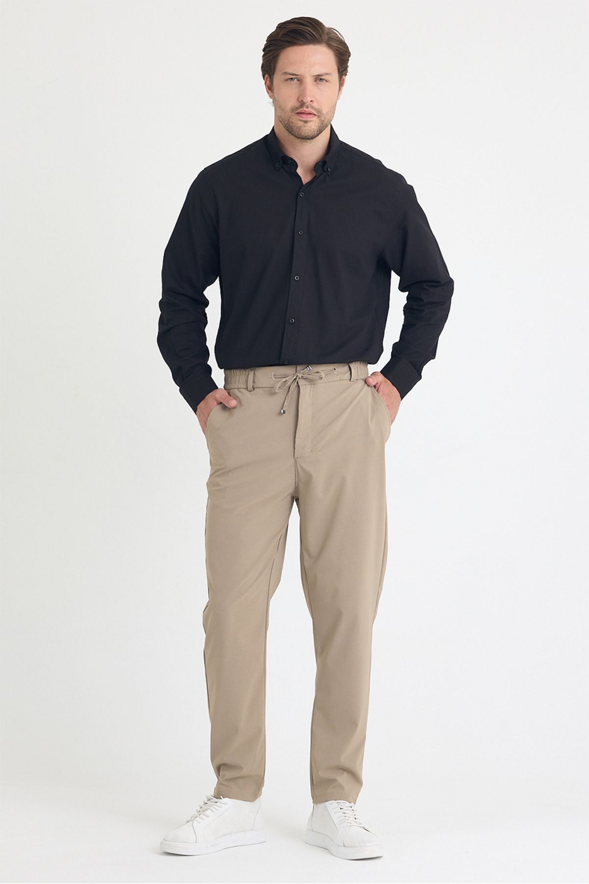 gothamvibes Erkek Taş Jogger Kumaş Pantolon