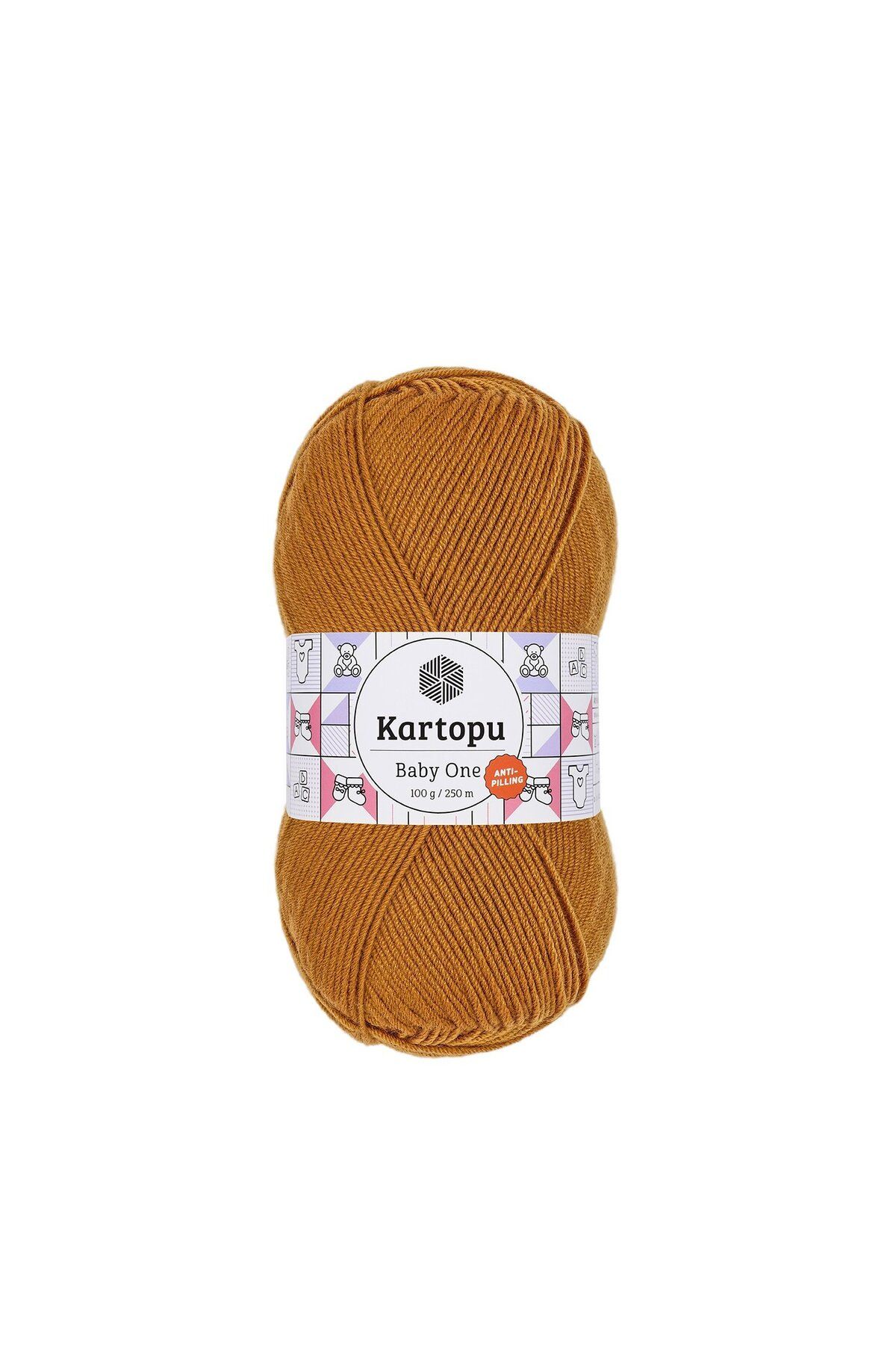 Kartopu 5 Adet Baby One %100 Anti-pilling Bebek İpi K1854 Hardal