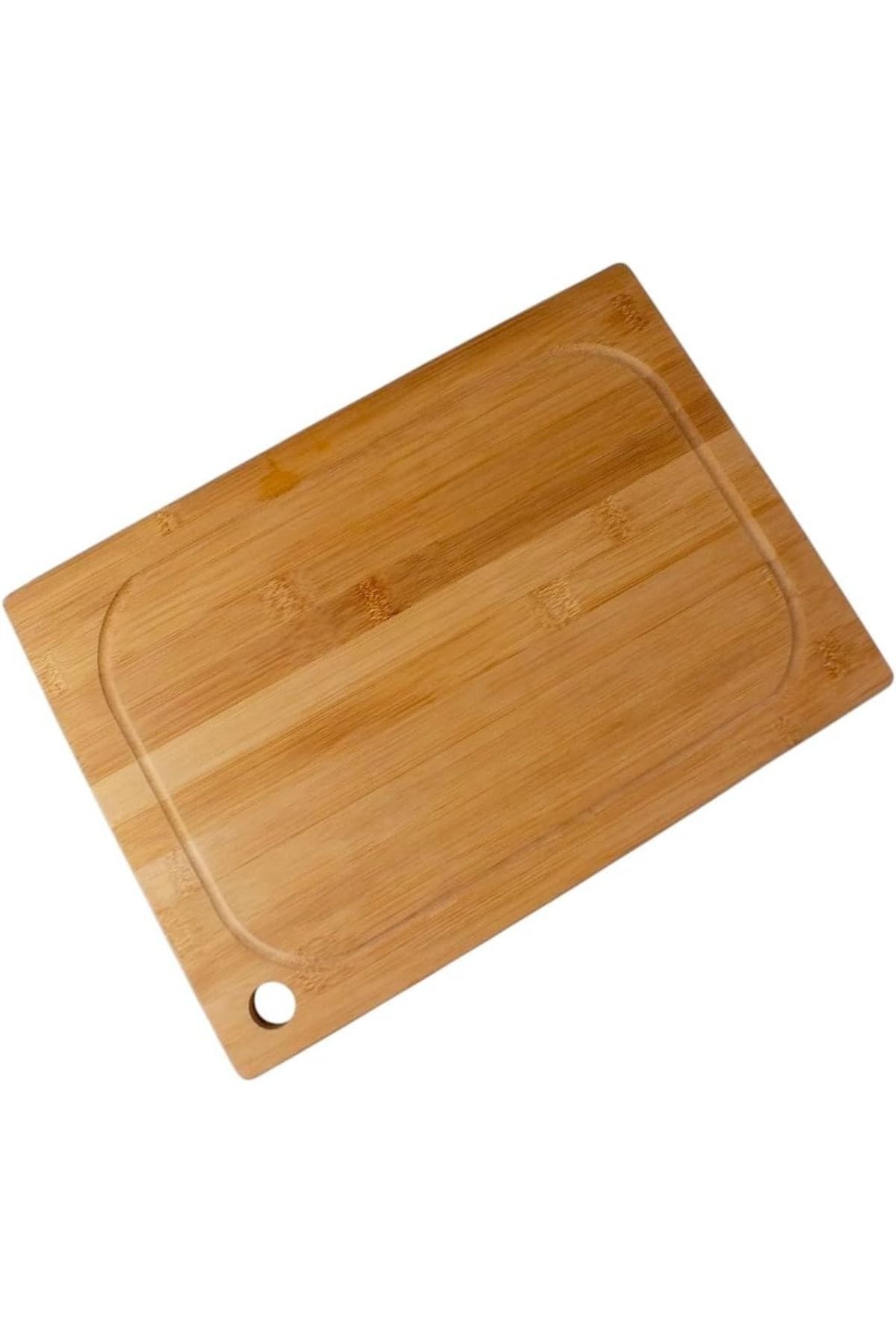 Deconox Bambu Kesme Tahtası Antibakteriel Yıkanabilir Doğrama Tahtası Dikdörtgen 34x24cm