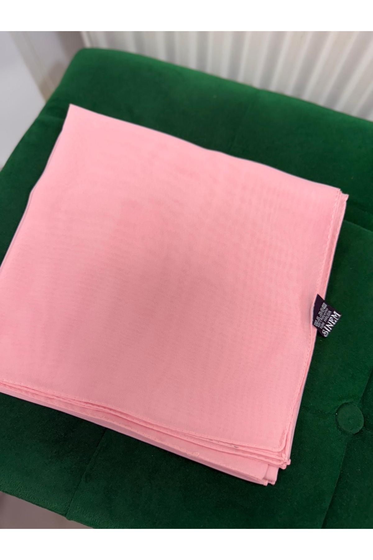 Eşarpevi Şifon eşarp toz pembe