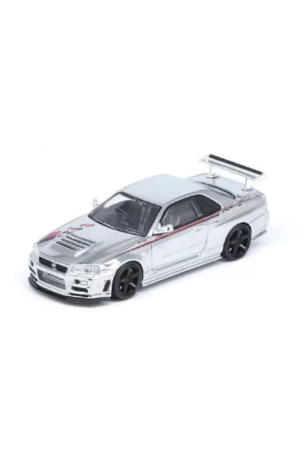 Angel Of Life Inno 1/64 Nissan Skyline GT-R R34 Nismo R-Tune Chrome 3