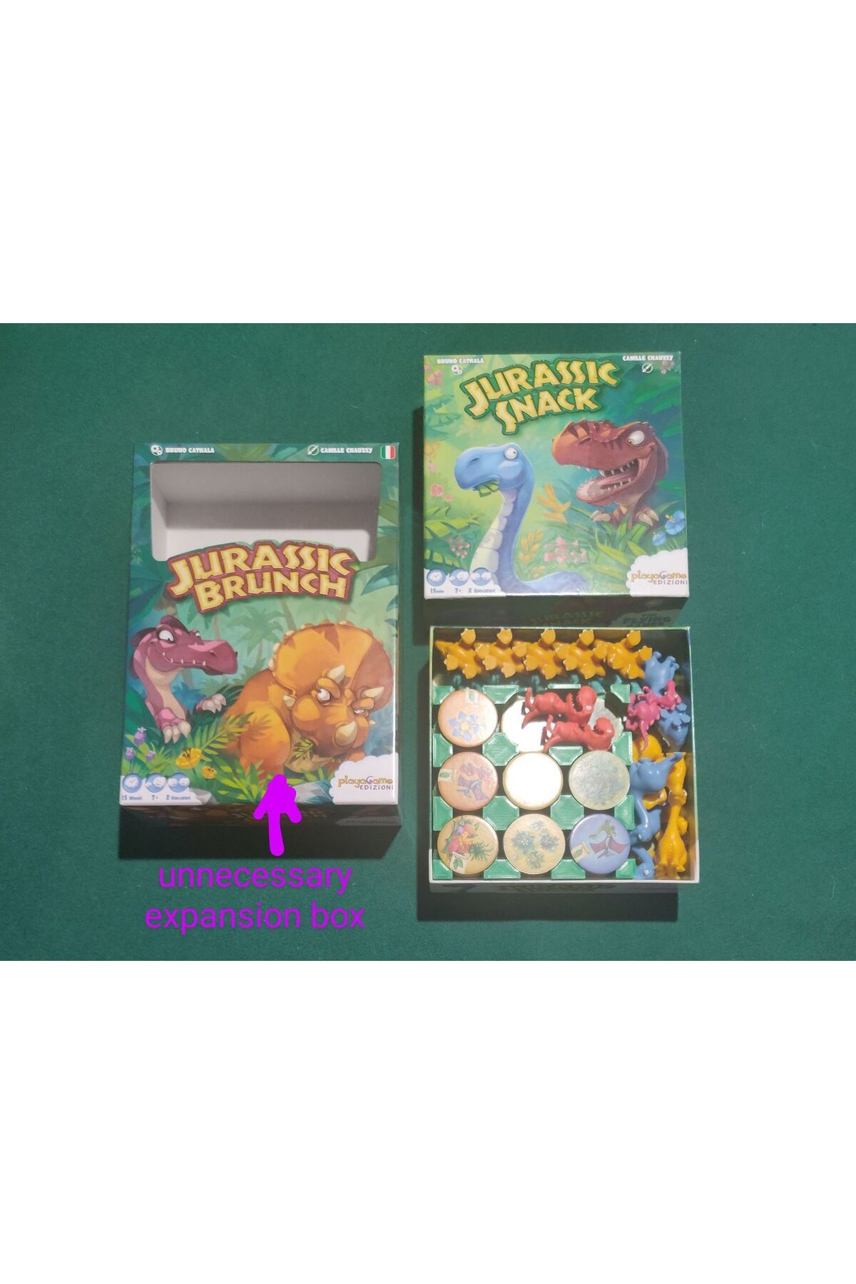 talaşoğlu Jurassic Snack + Jurassic Brunch Küçük Kutu Token Tepsisi
