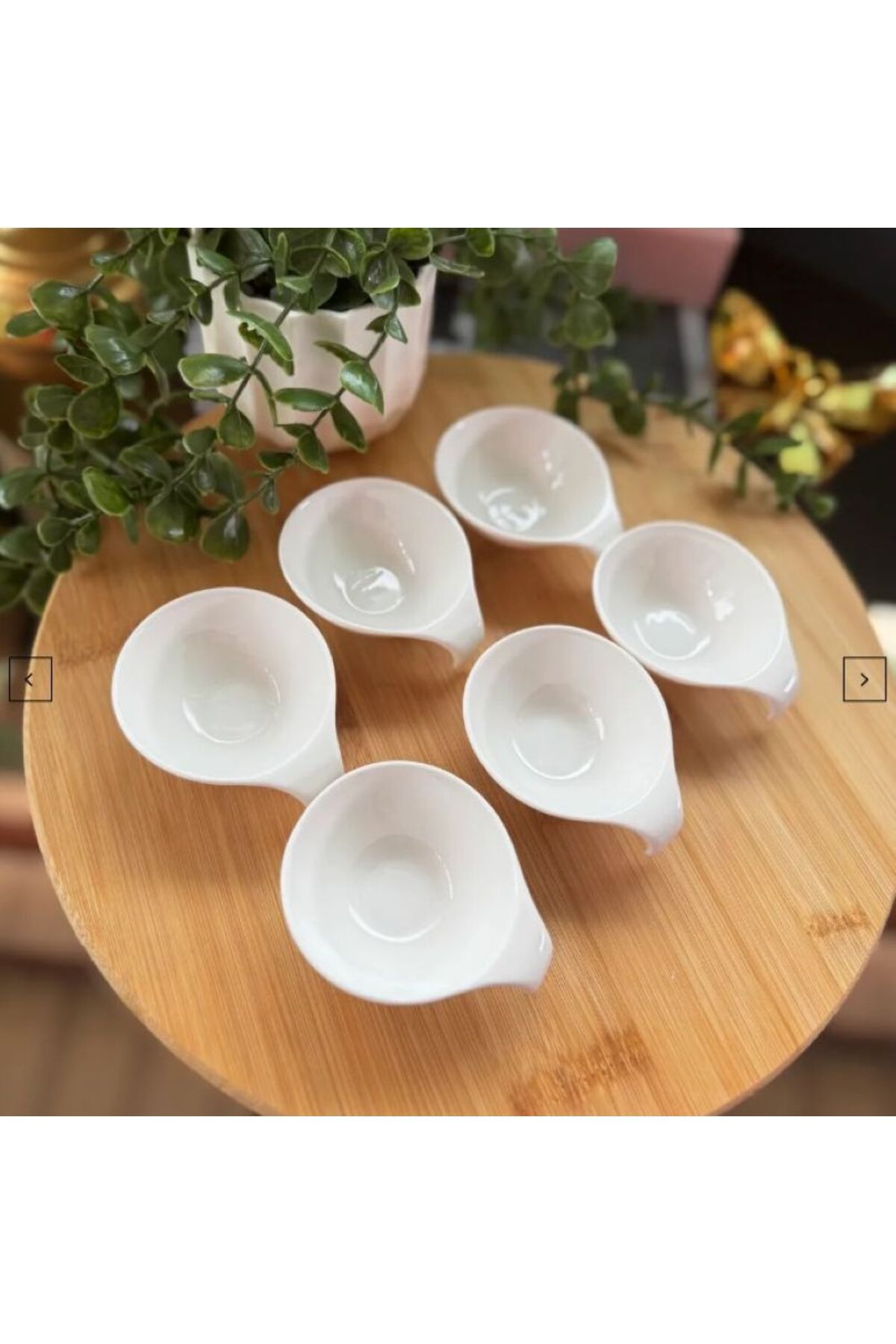 hinezahome Tutmalı Porselen Sunumluk 6'lI