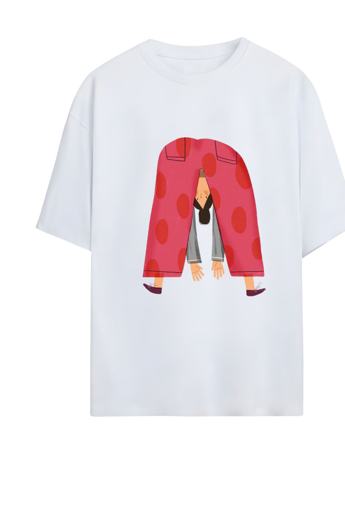 MAGORS GraffTee %100 Organik Pamuk Bisiklet Yaka Illustrasyon Baskılı Özel Tasarım T-shirt