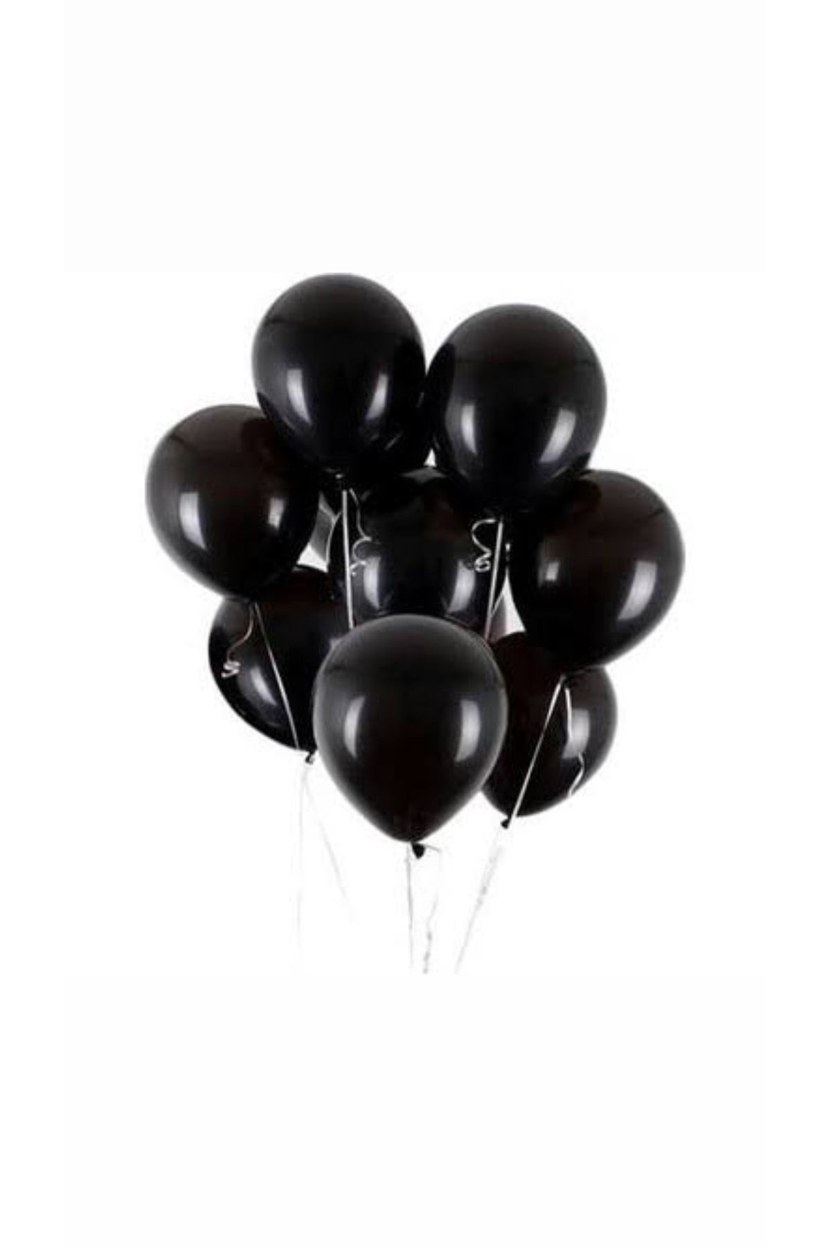 HBK Balon Siyah pastel balon 50 adet