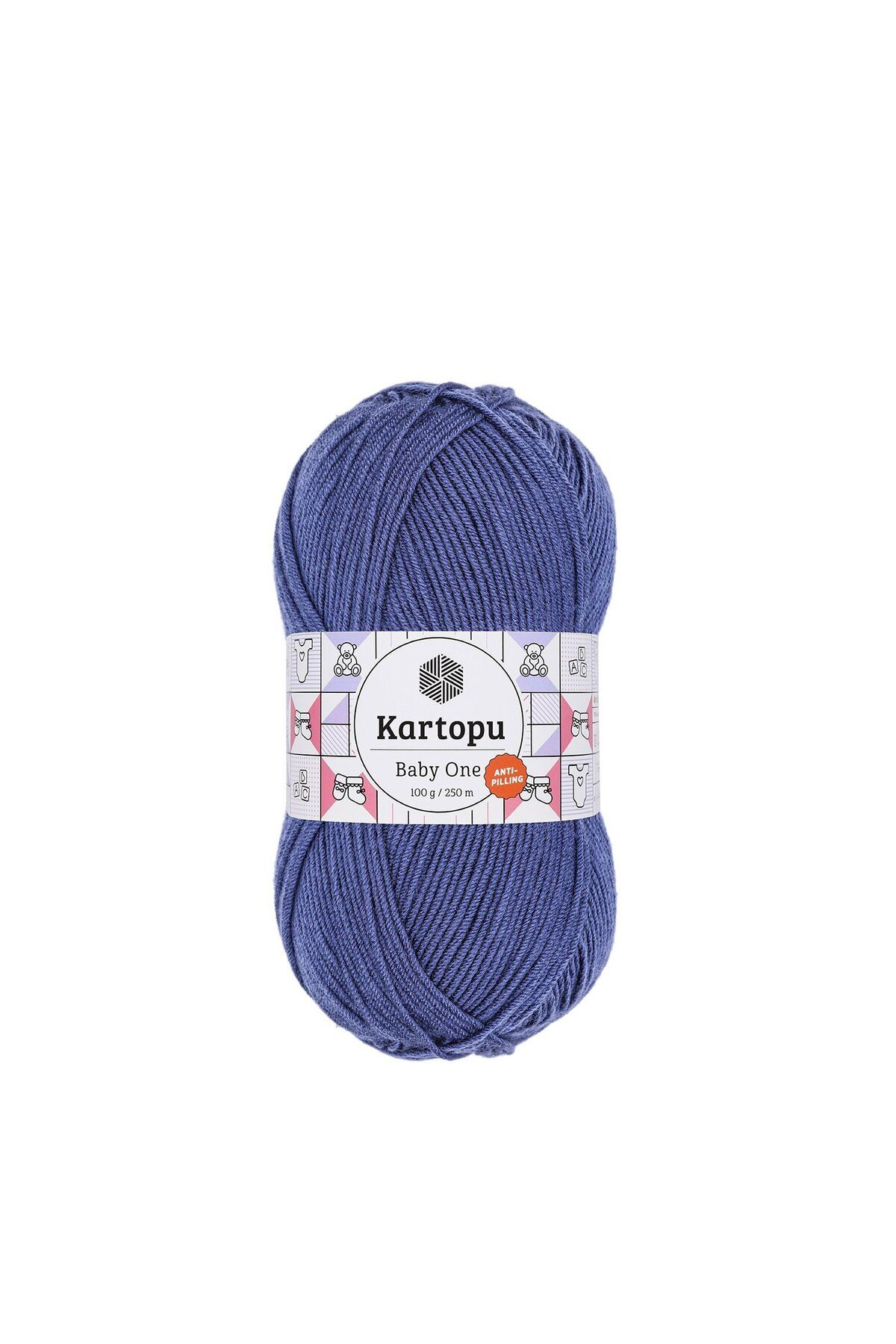 Kartopu 5 Adet Baby One %100 Anti-pilling Bebek İpi K604 Açık Lacivert