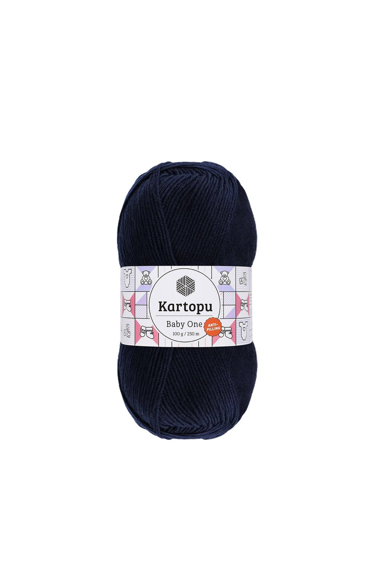 Kartopu 5 Adet Baby One %100 Anti-pilling Bebek İpi K636 Lacivert