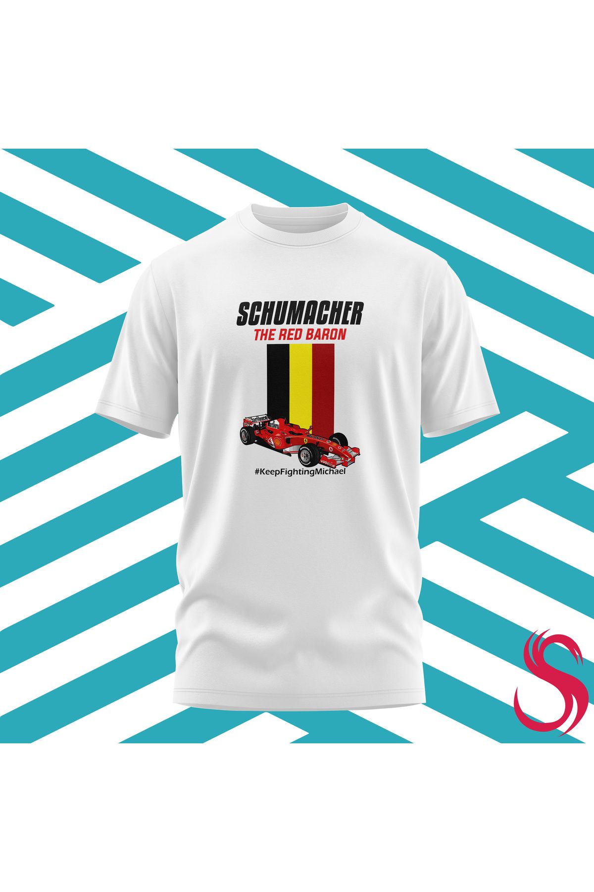 Scudetto T-Shirt Michael Schumacher Red Baron V1 Unisex Tişört