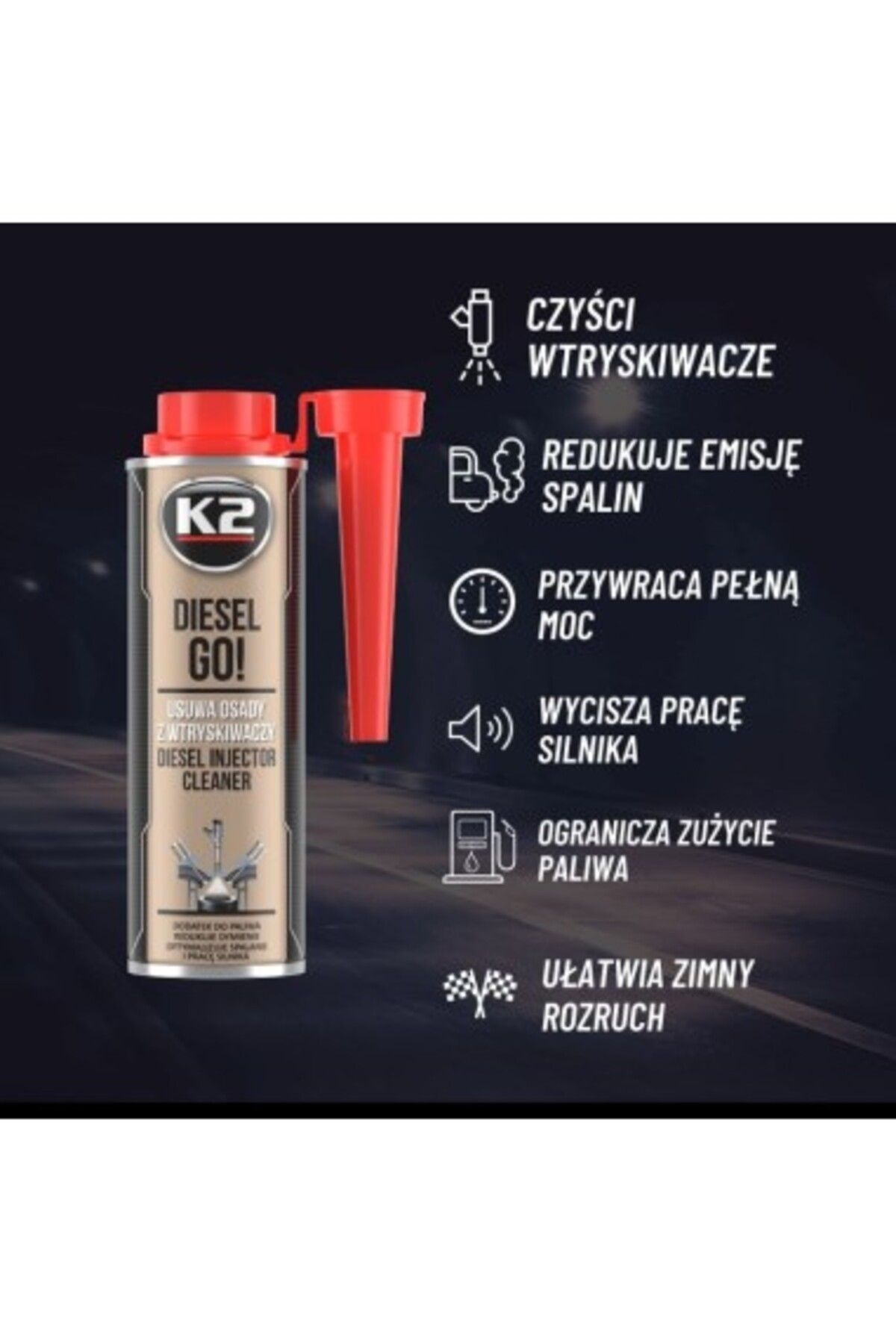 K2-Diesel Additive, Injector Cleaning and Protection K2 Disesel Go!, 250ml 3