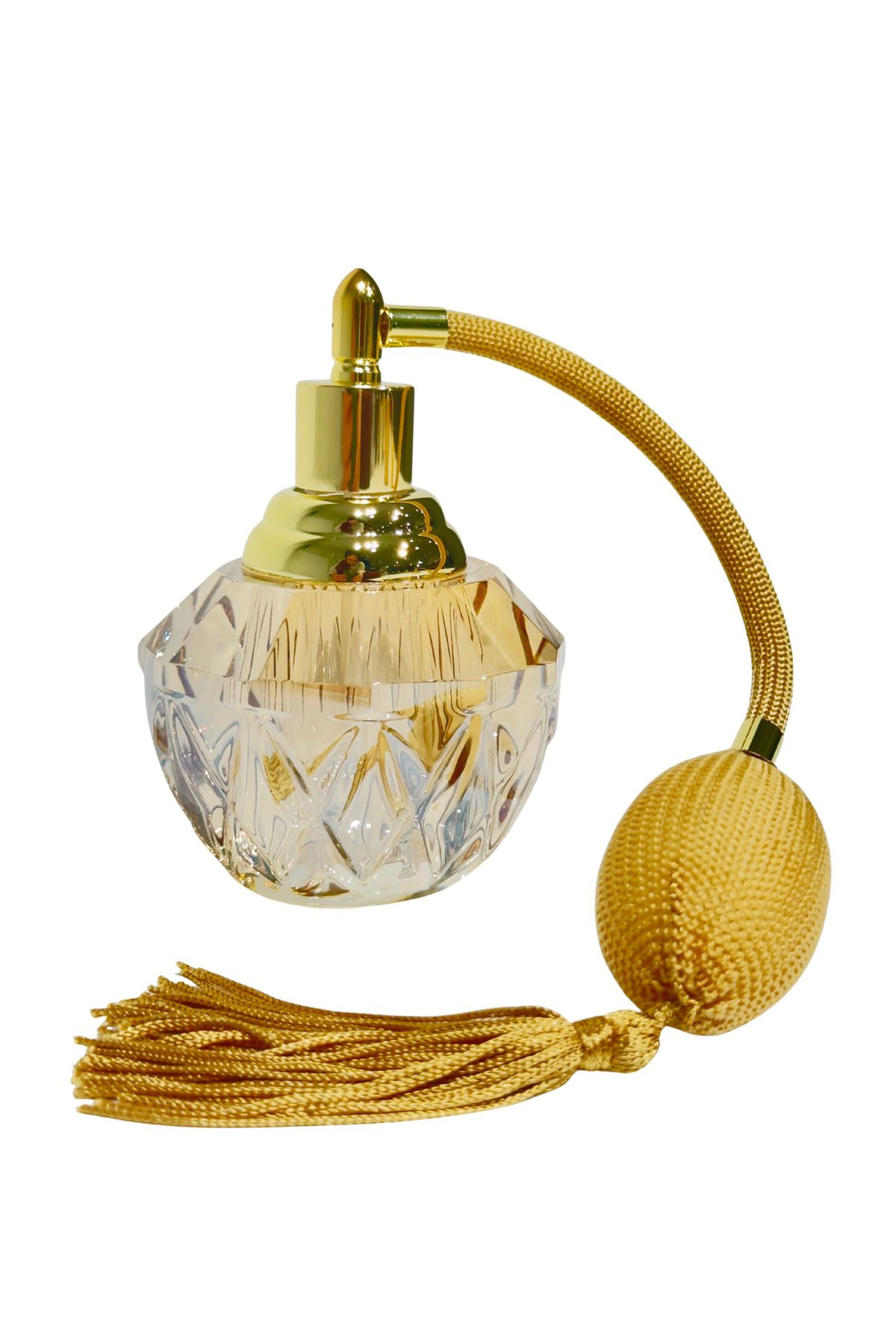 Lara Decor Vintage Pompalı Parfüm Şişesi Veloura Bal