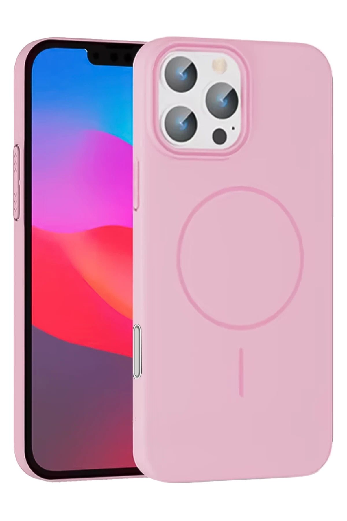 cepmoda iPhonE 16 PRO | BROS Telefon Kılıfı - Magsafe destekli, Kamera Çıkıntılı Kapak | PEMBE