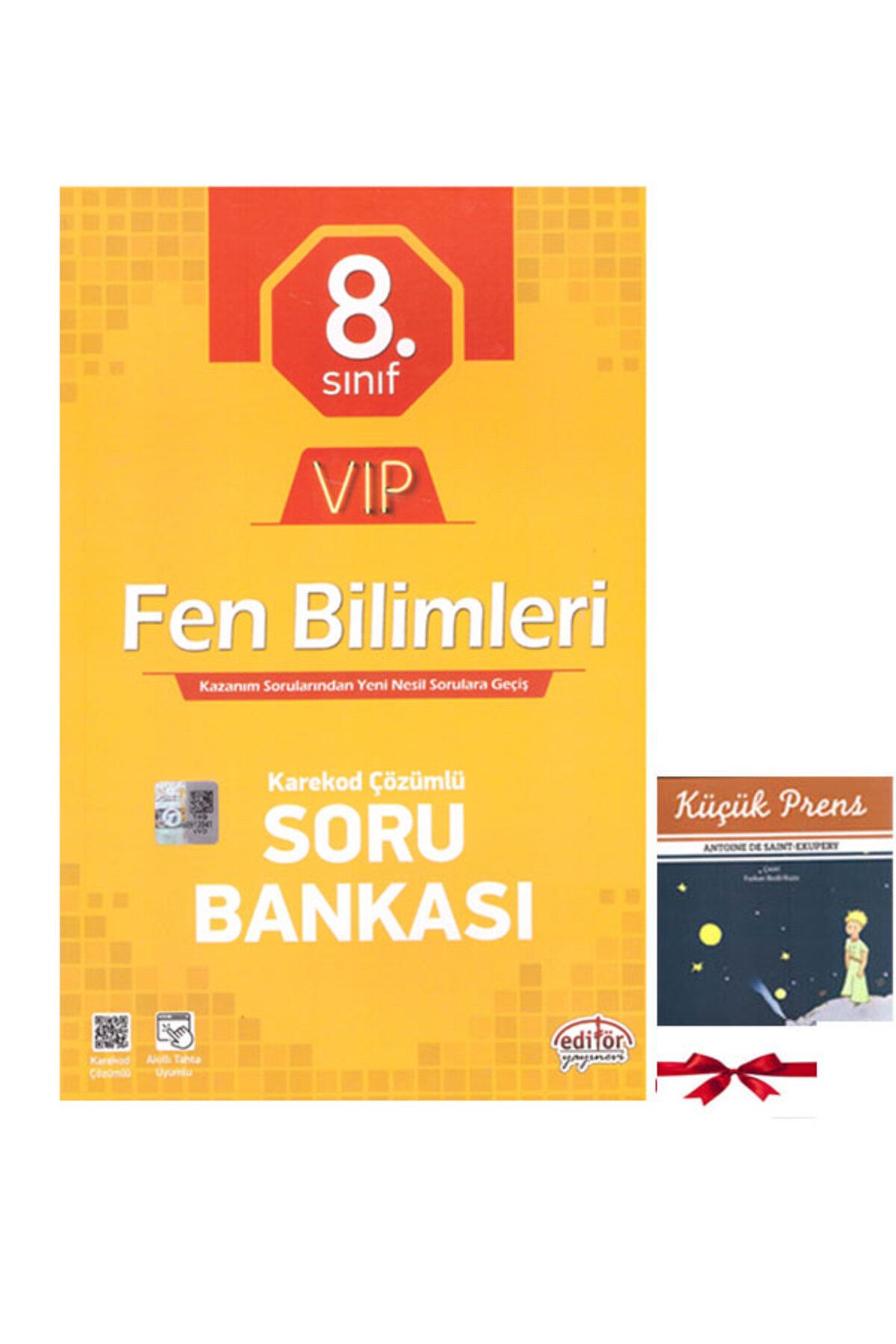 Editör Yayınevi 8.Sınıf FEN BİLİMLERİ Karekod Çözümlü Soru Kitabı Kazanım Sorularından Yeni Nesil Sorulara Geçiş