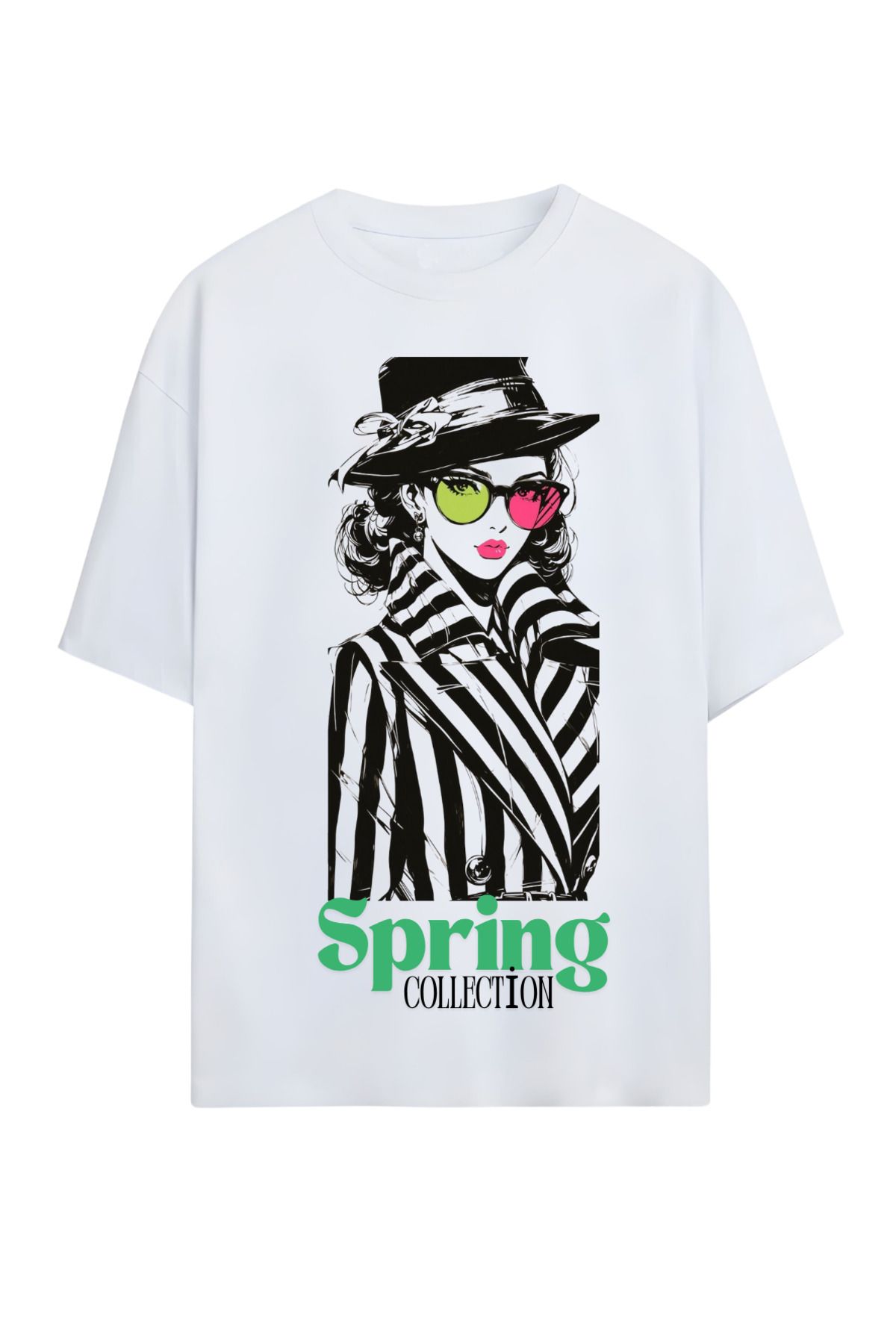 MAGORS GraffTee %100 Organik Pamuk Bisiklet Yaka Illustrasyon Baskılı Özel Tasarım T-shirt