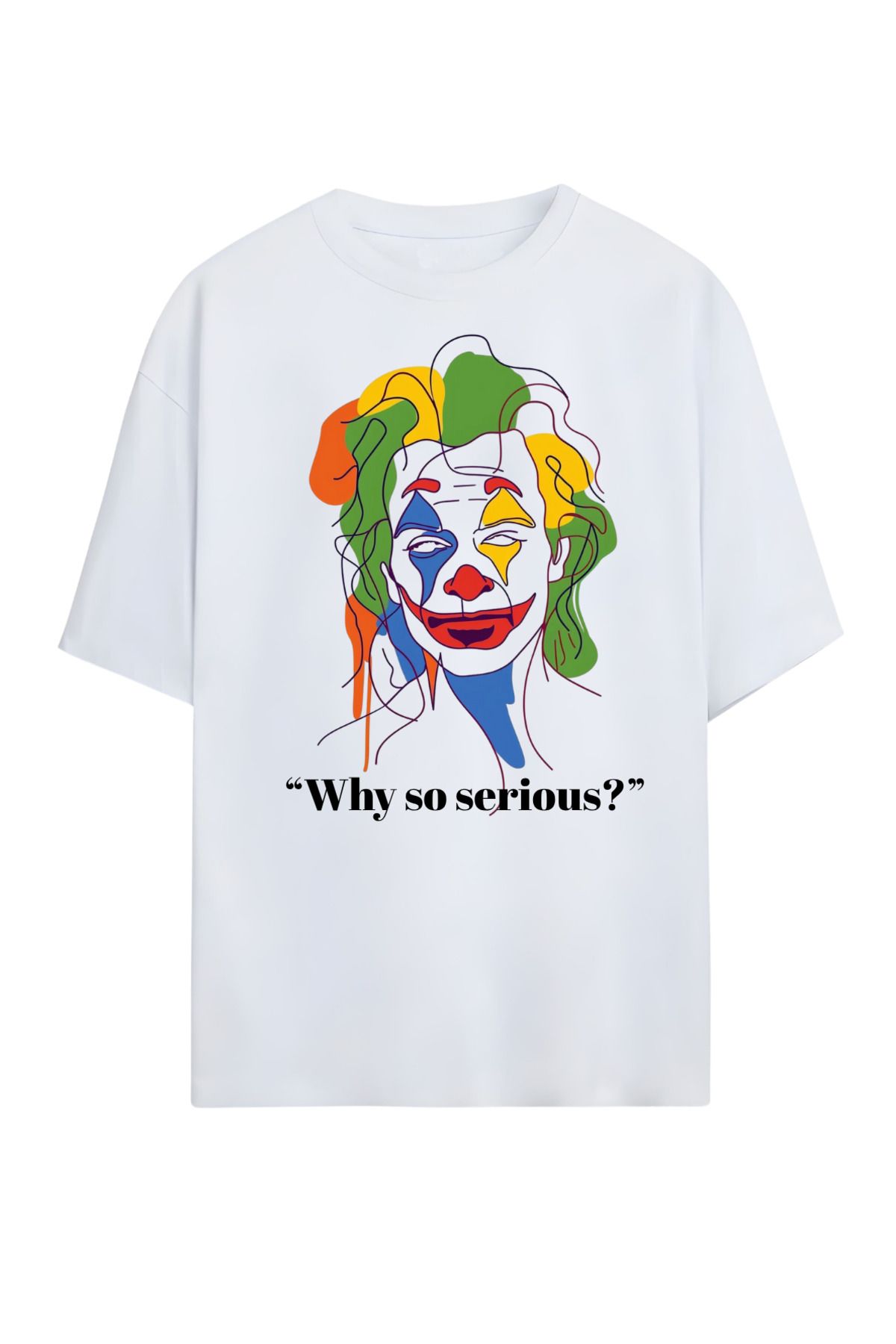 MAGORS GraffTee Unisex %100 Organik Pamuk Bisiklet Yaka Illustrasyon Baskılı Özel Tasarım T-shirt